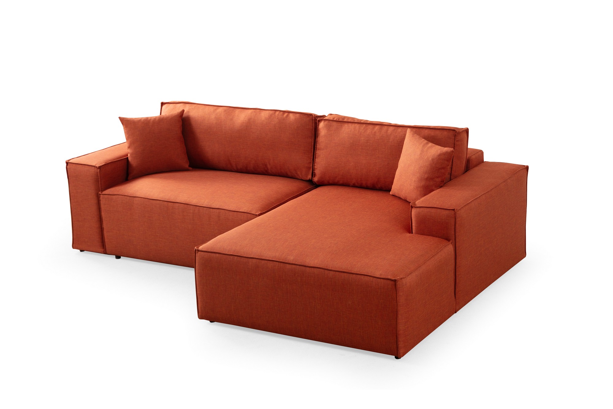 Pƒ±rlo Rechts Ecksofa Orange