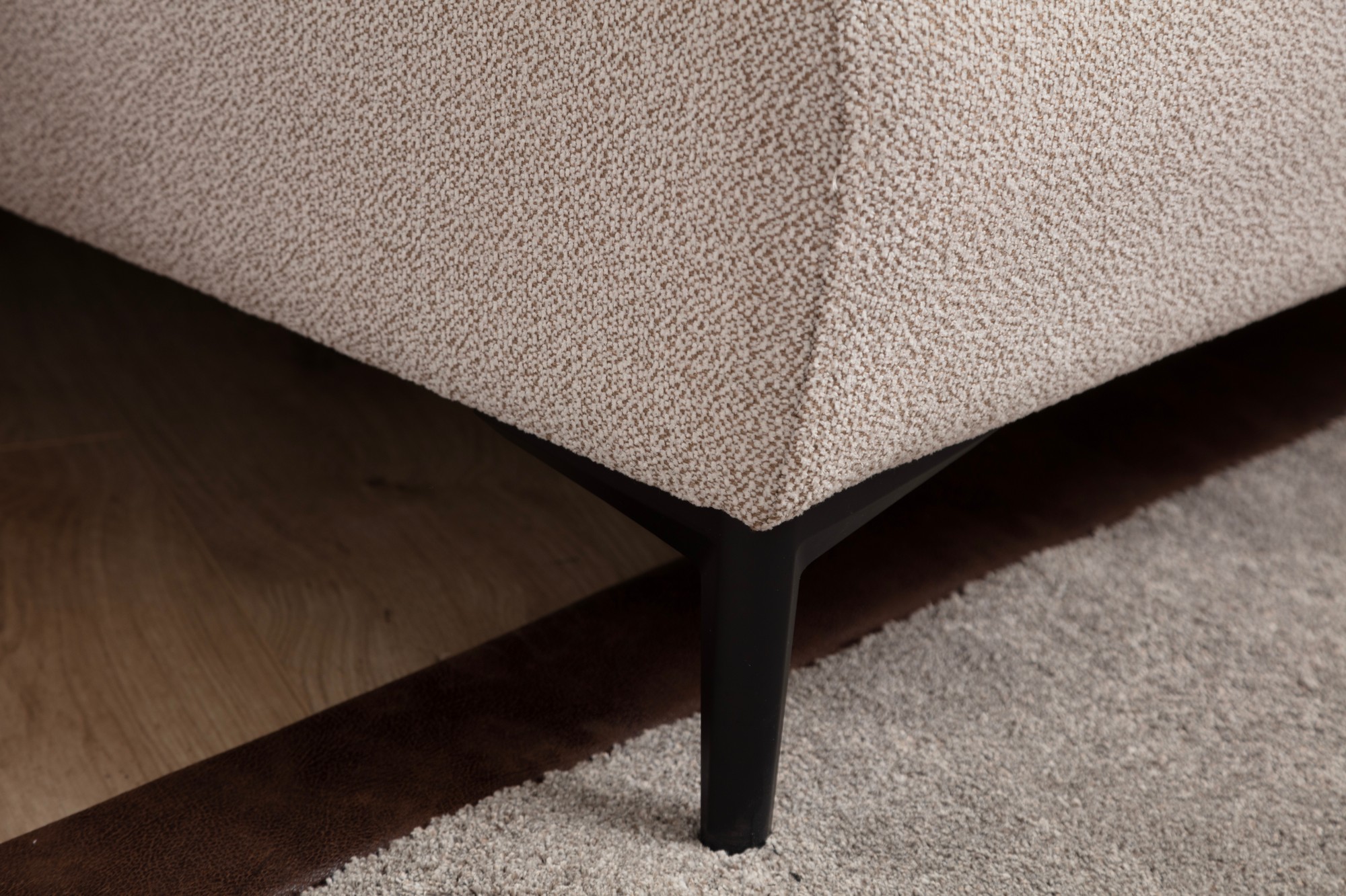 Aren Rechts Ecksofa Beige Zimt