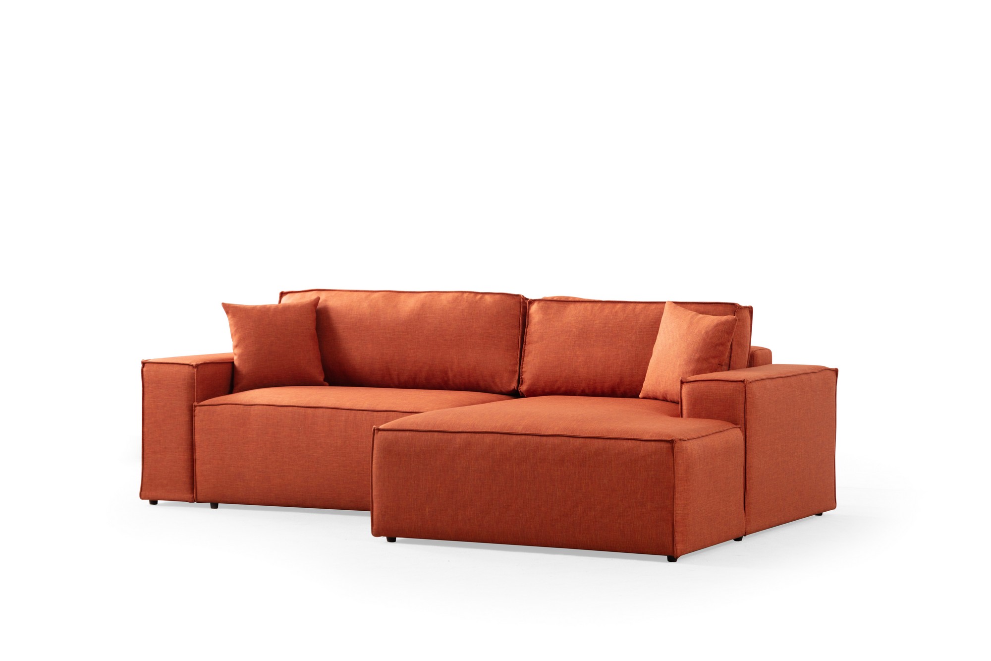 Pƒ±rlo Rechts Ecksofa Orange