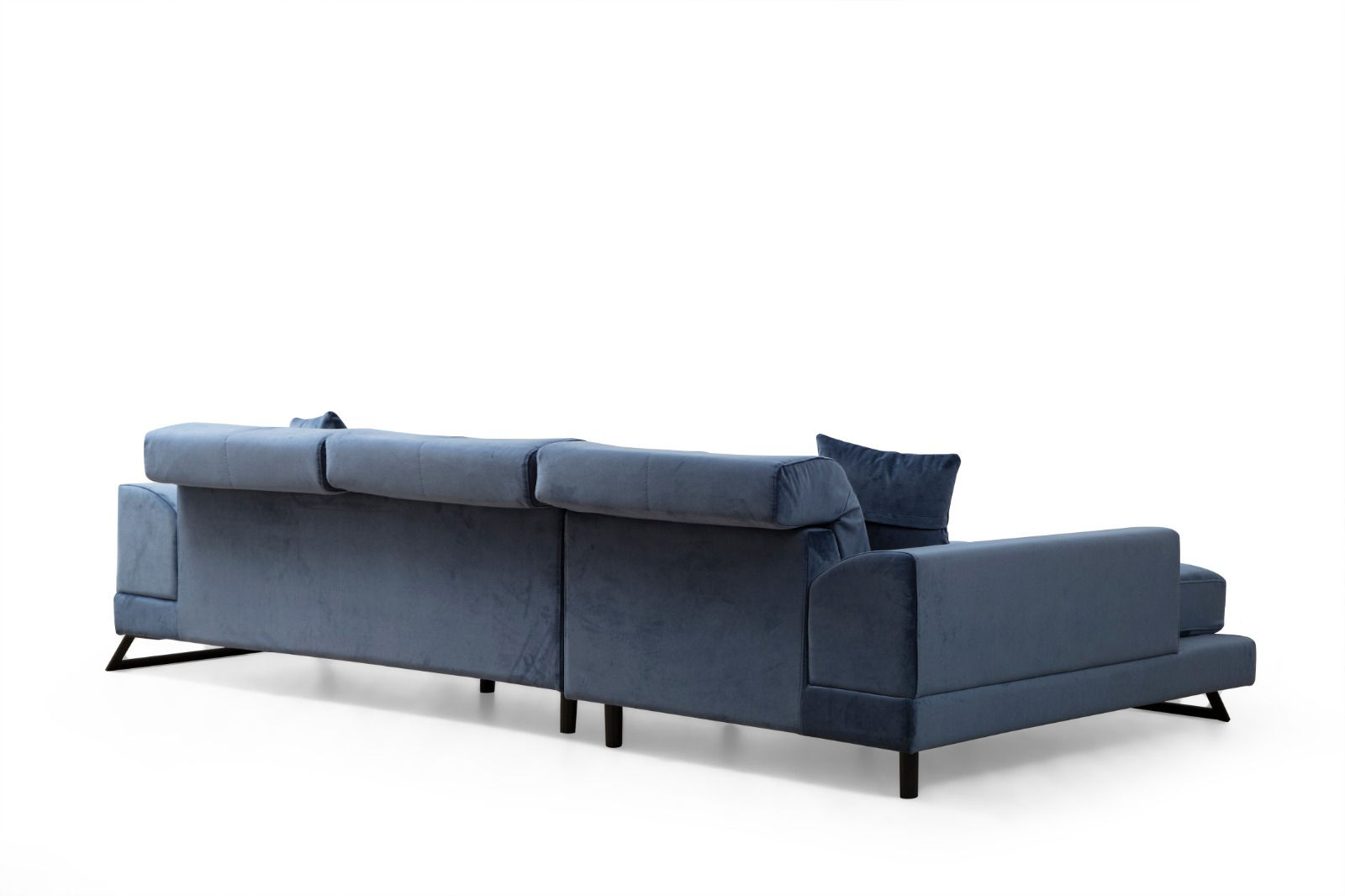 Frido Links Ecksofa Navyblau