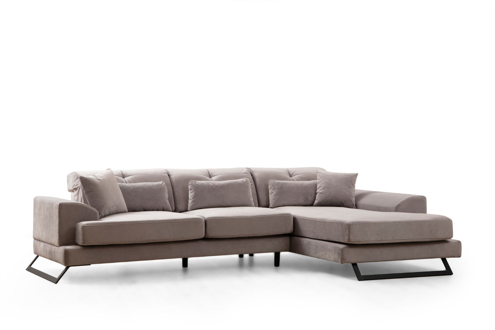 Frido Right Corner Sofa Light Grey