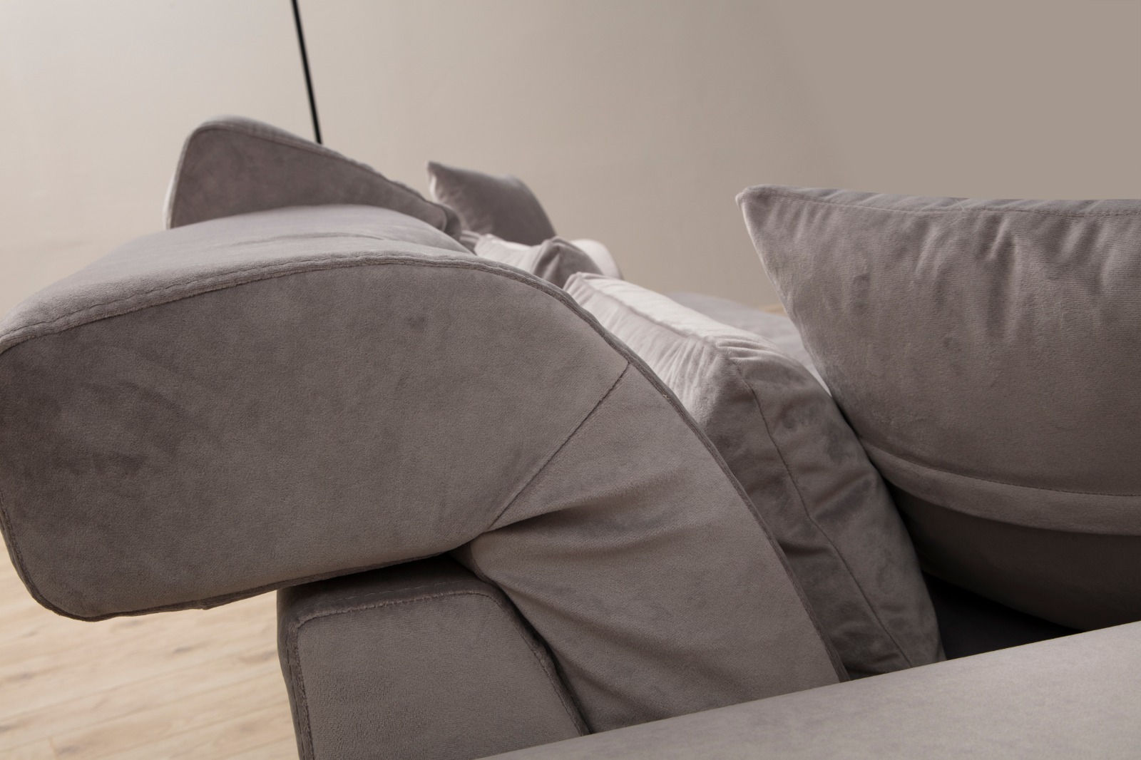 Frido Right Corner Sofa Light Grey