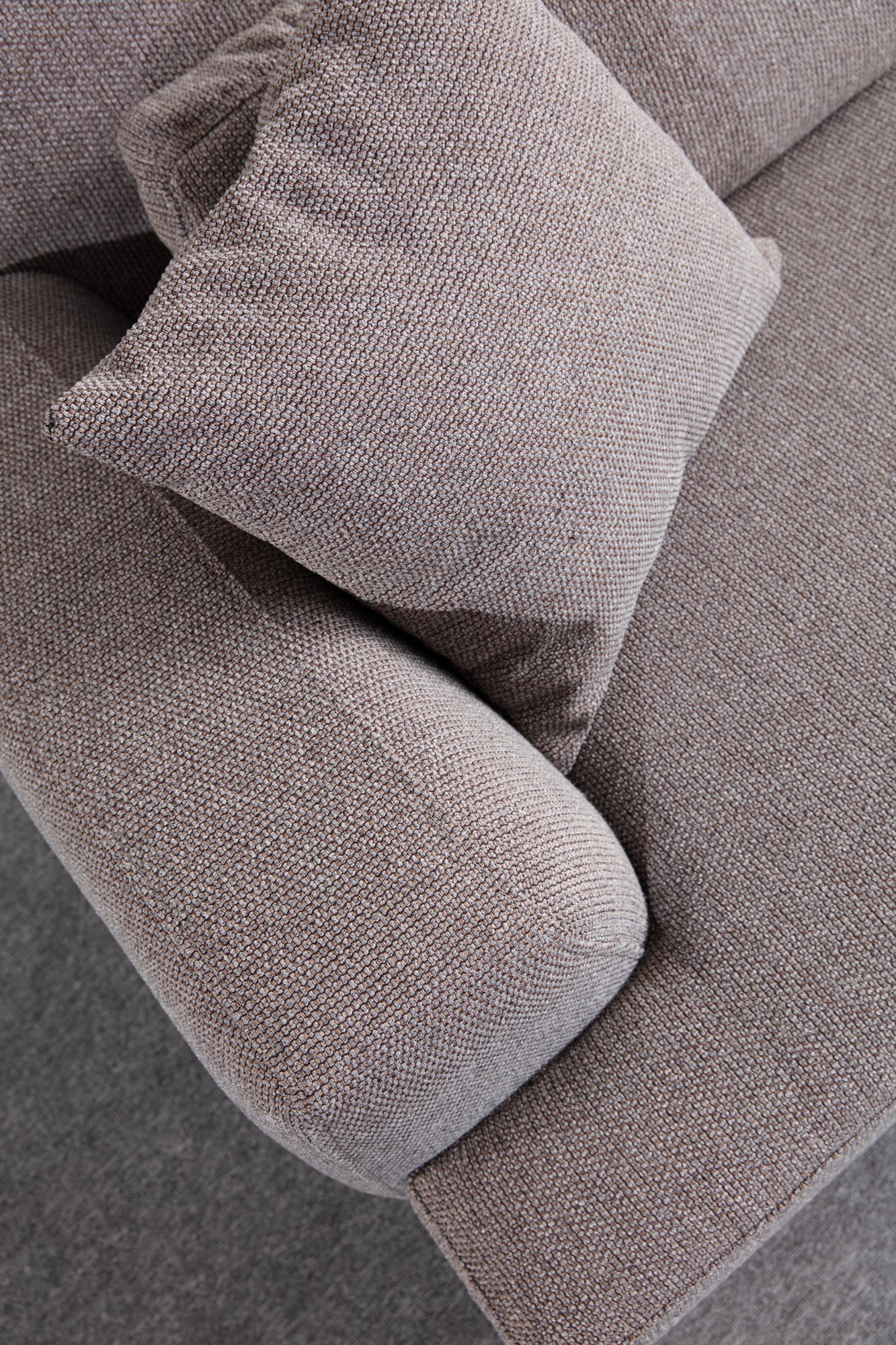 Jaguar 3-Sitzer Sofa Braun-Grau