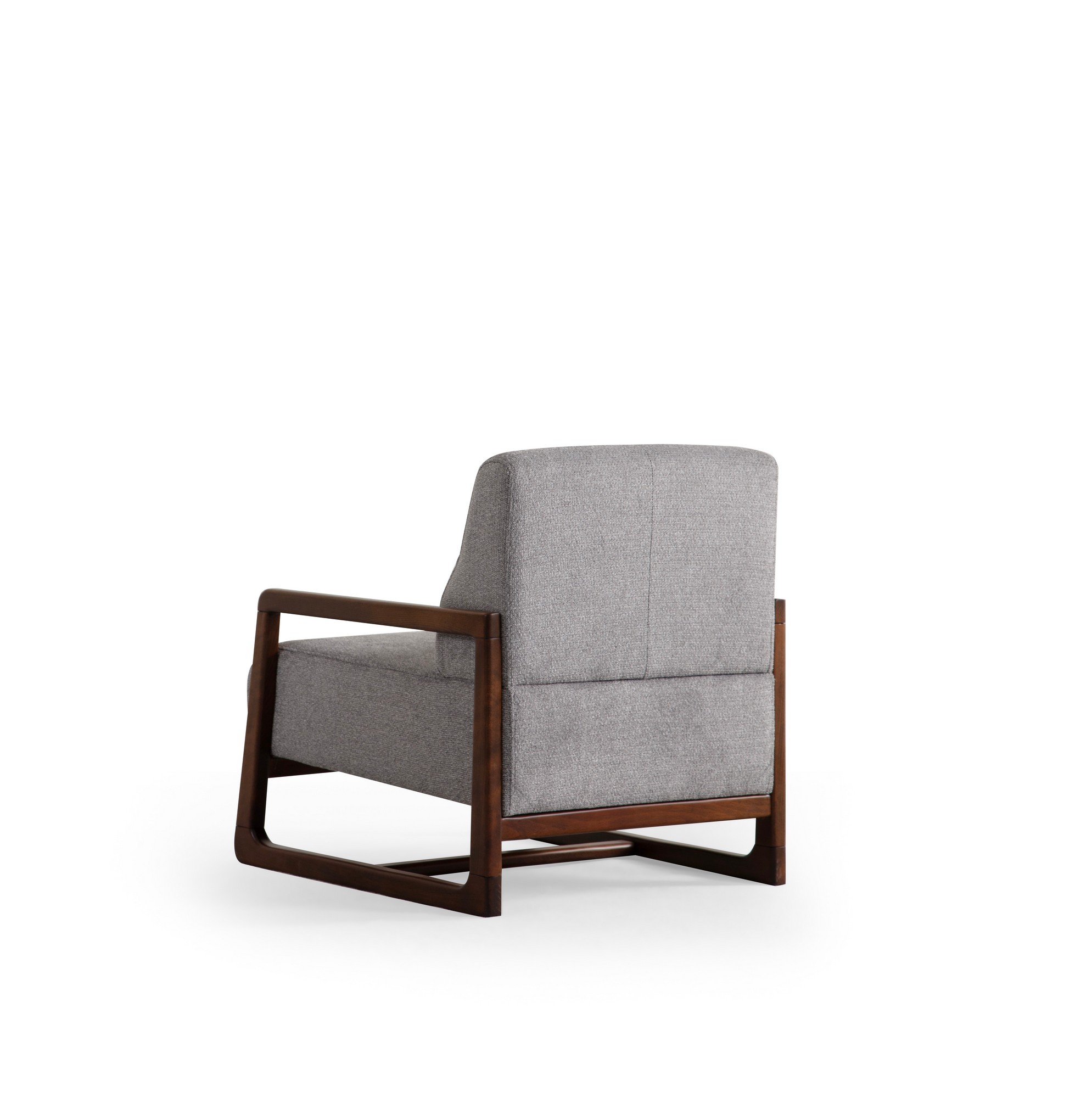 Athena Bergere Armchair Walnut Light Grey