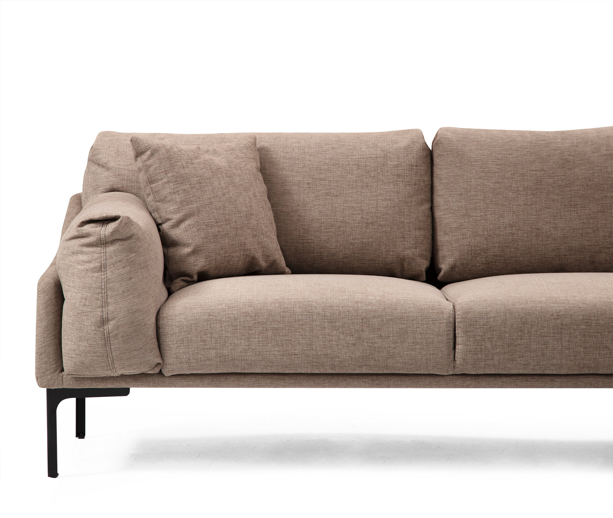 Leo Right Corner Sofa Light Brown