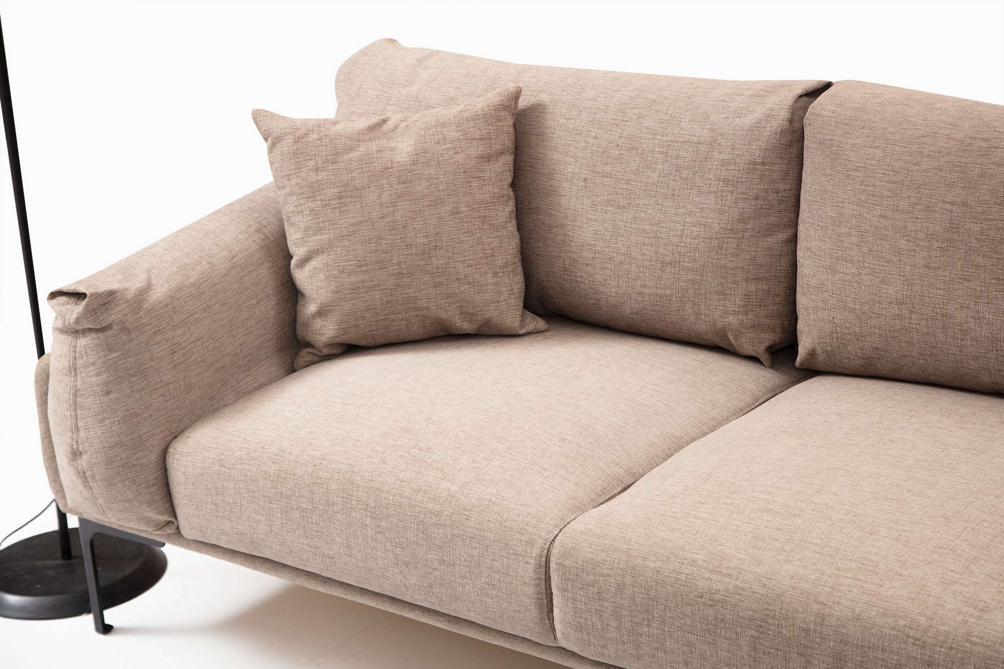 Leo Right Corner Sofa Light Brown