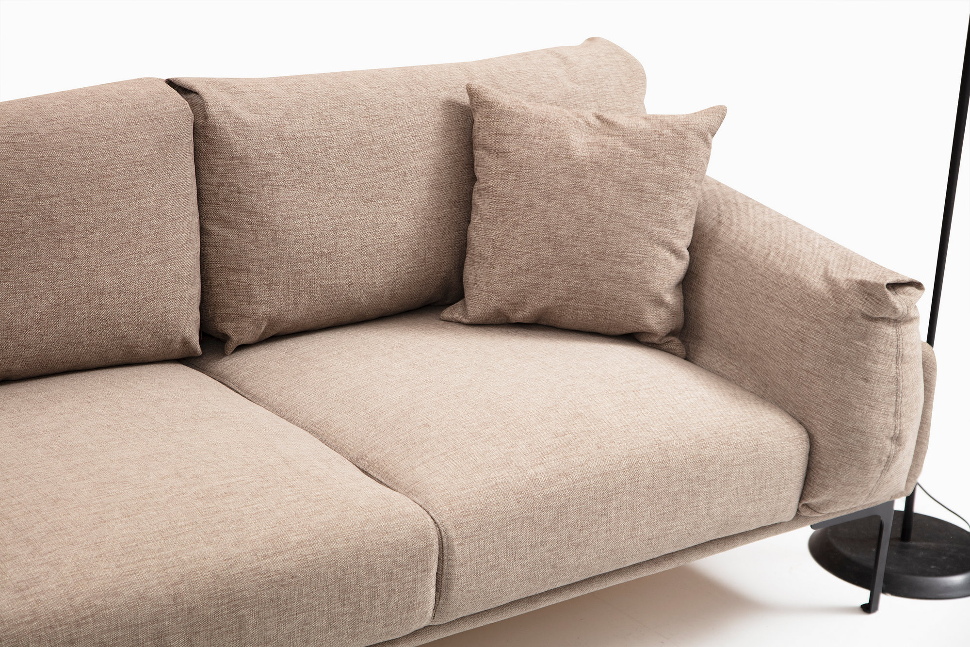 Leo Links corner sofa light brown