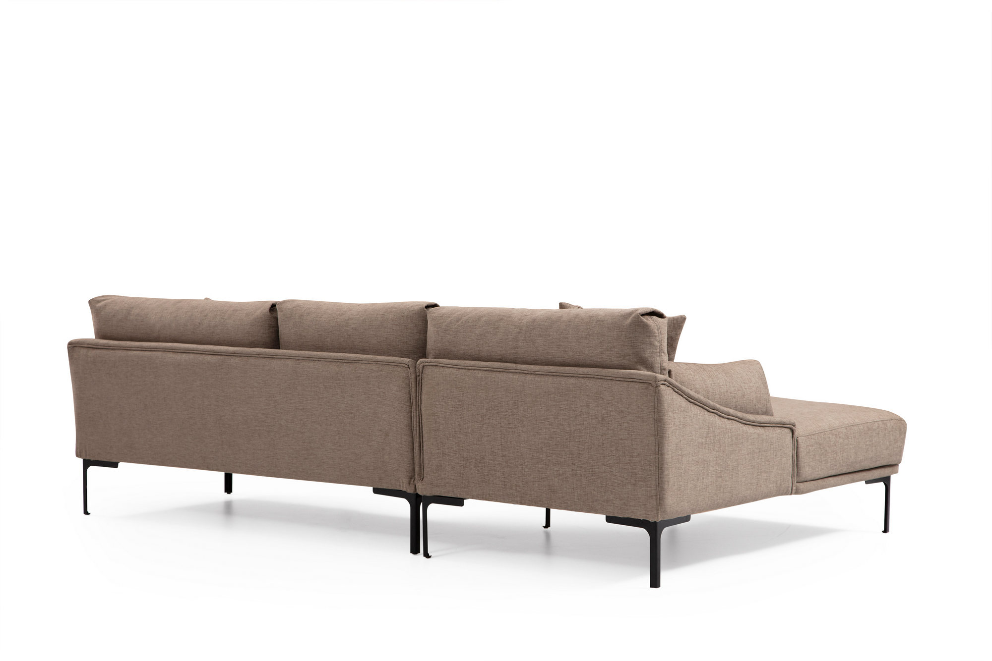 Leo Links Ecksofa Hellbraun