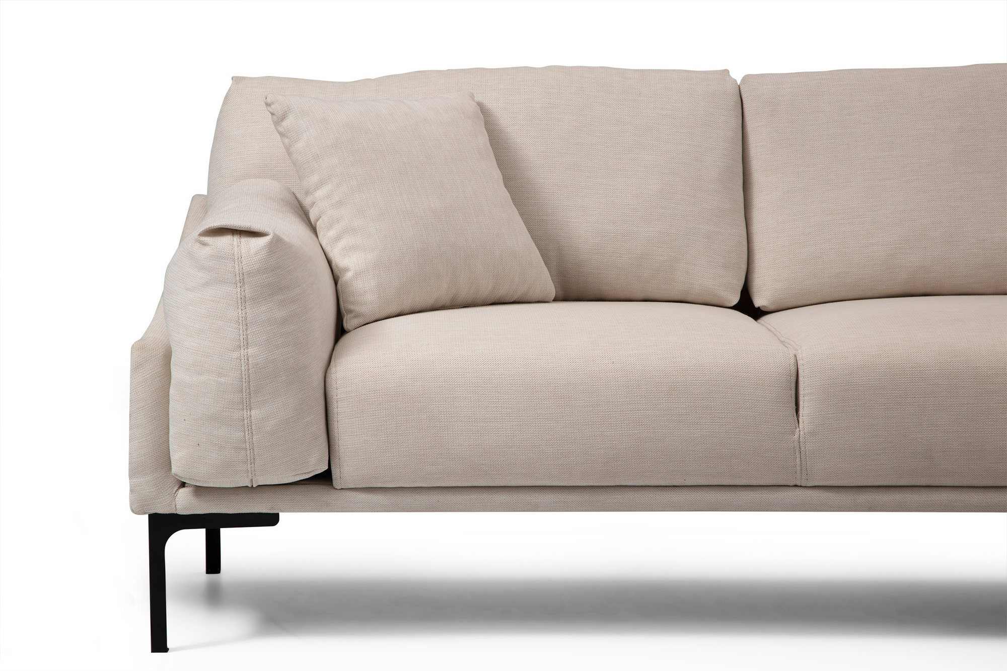Leo Rechts Ecksofa Beige