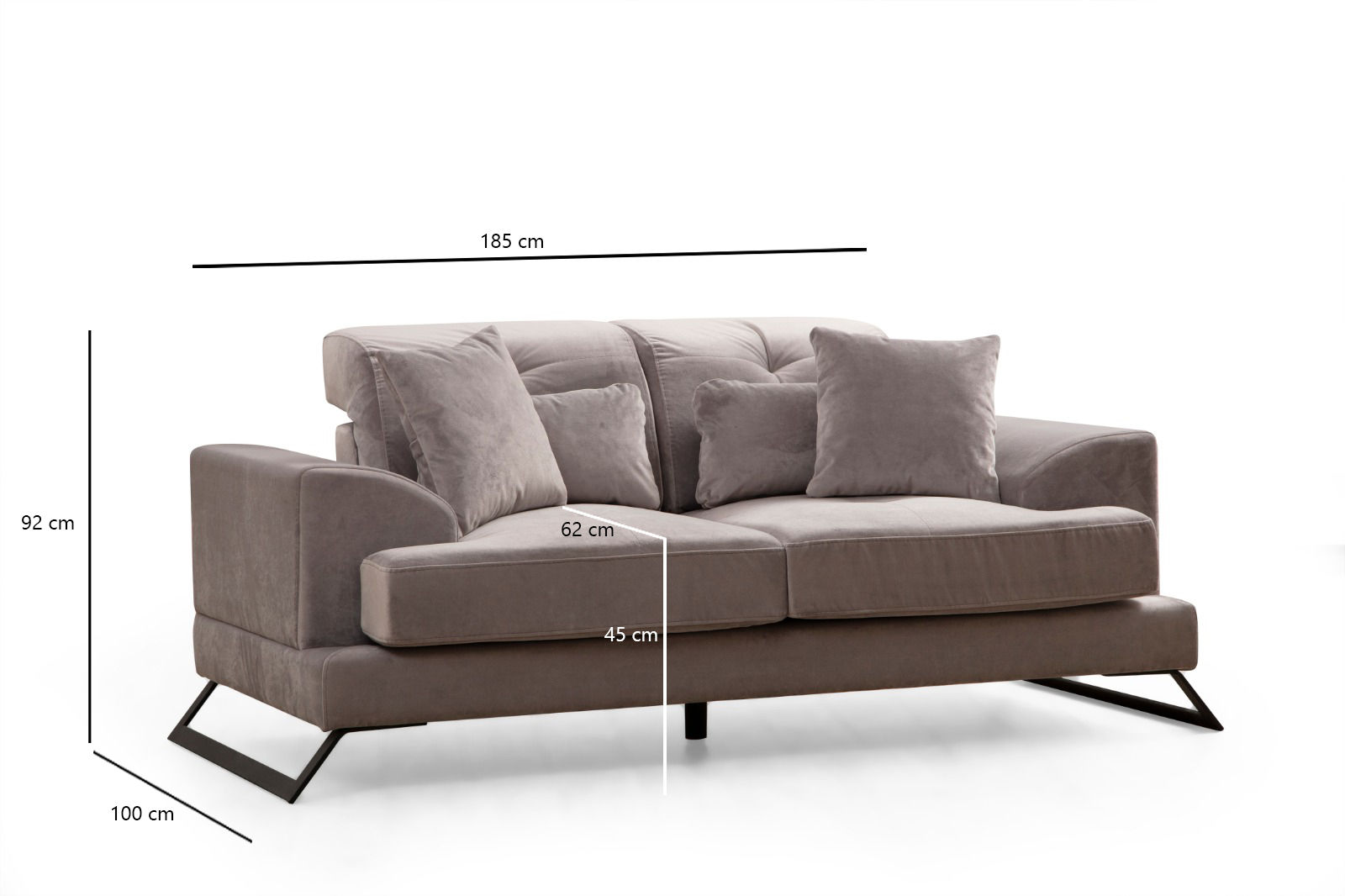 Frido Sofa Light Grey