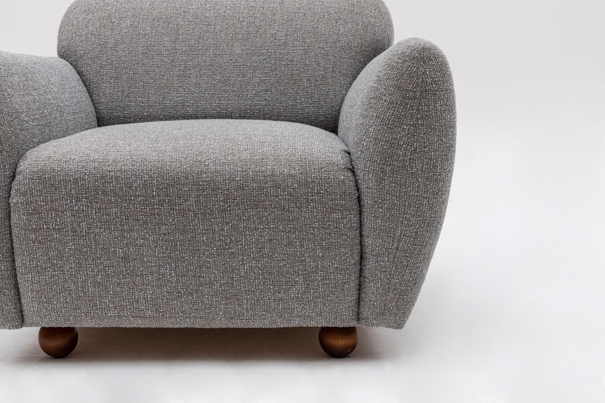 Eddy armchair light grey