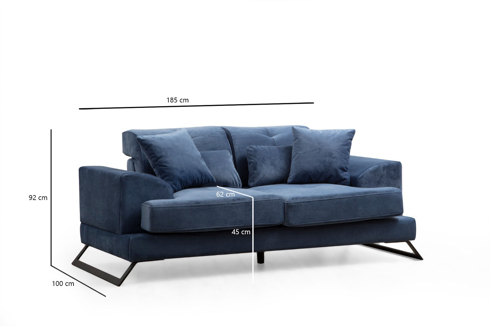 Frido Sofa Navy Blue