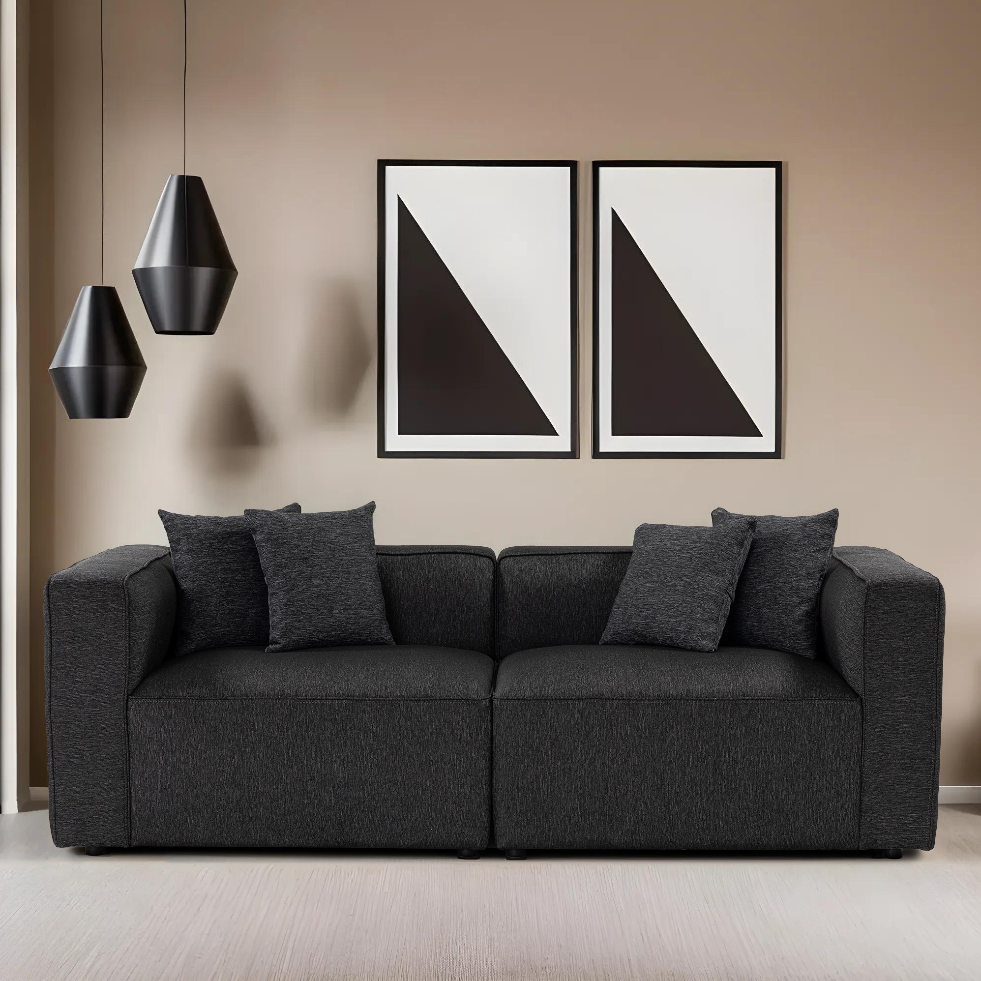 Mora XL 2-seater sofa Anthracite