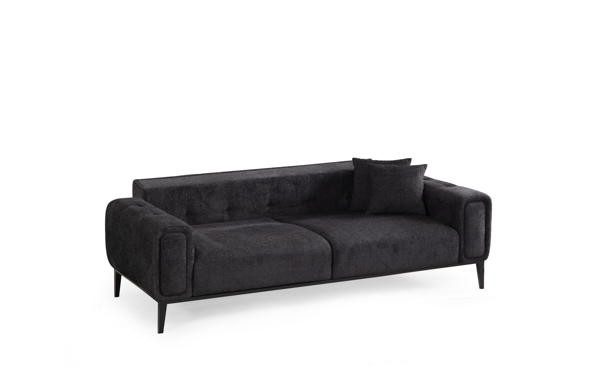 Athena 3-seater sofa bed Black