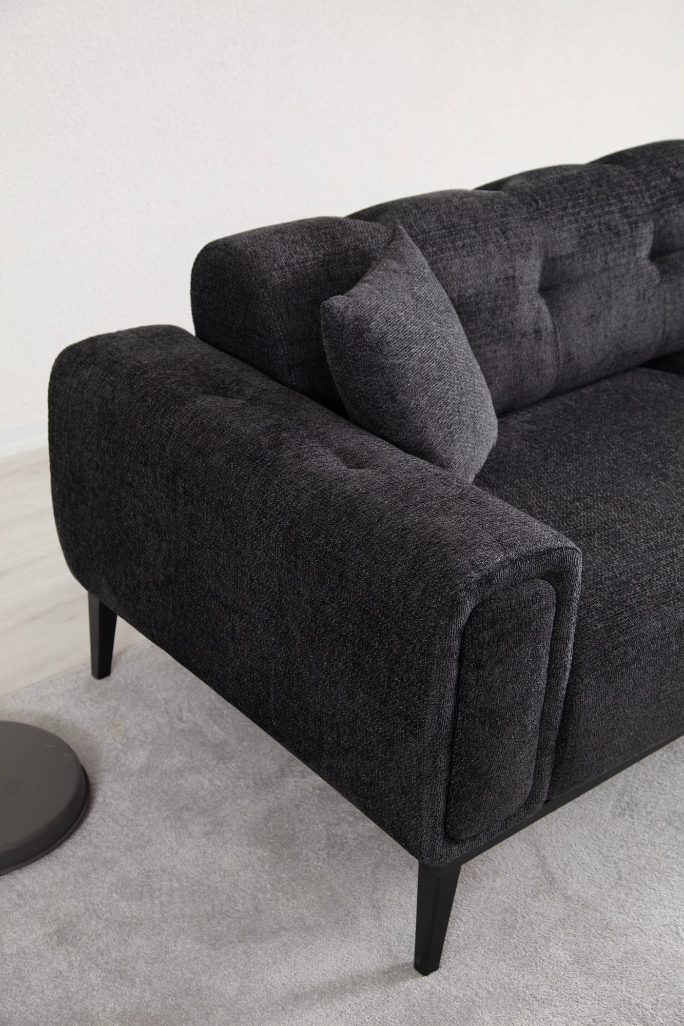 Athena 3-seater sofa bed Black
