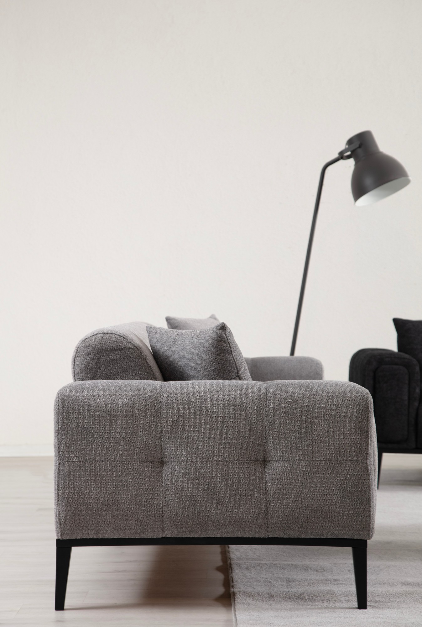 Athena 3-Seater Sofa Bed Light Grey