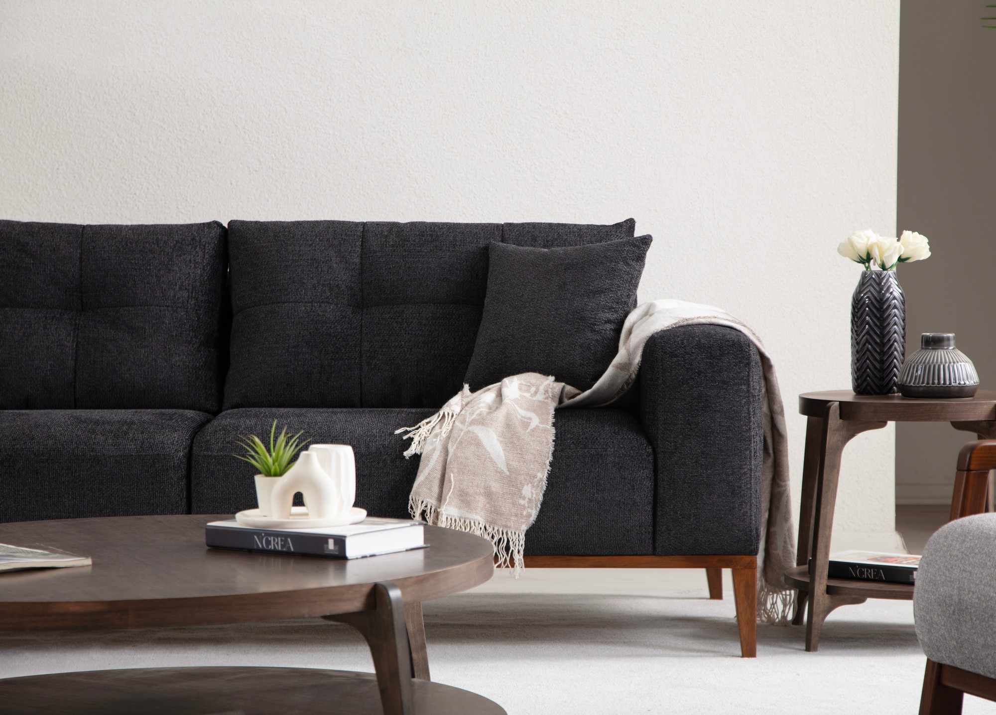 Sinor divano letto 3 posti grigio scuro