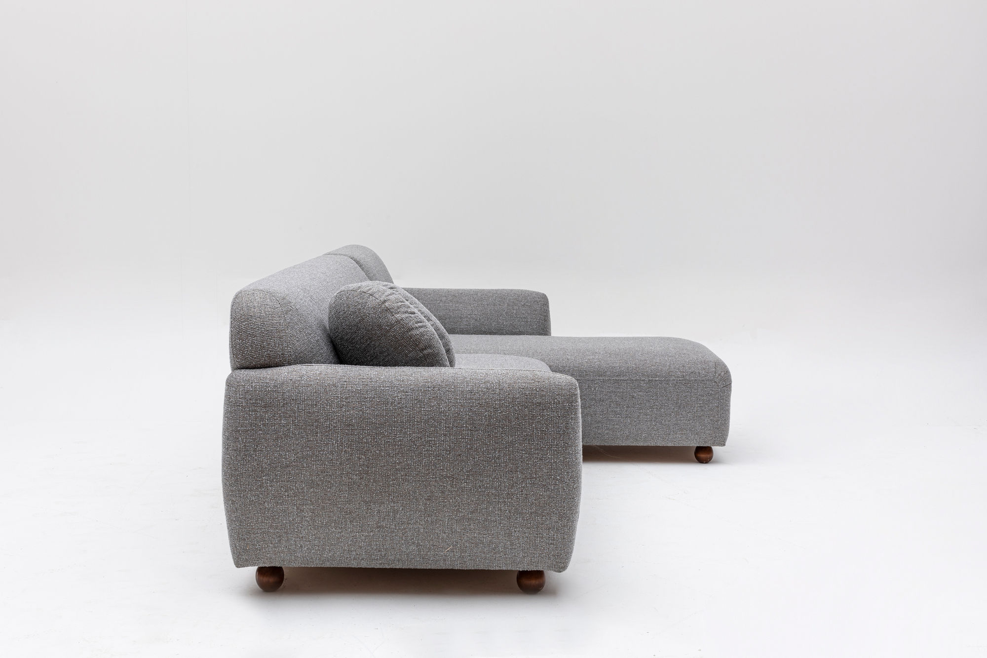 Eddy corner sofa Right Light grey