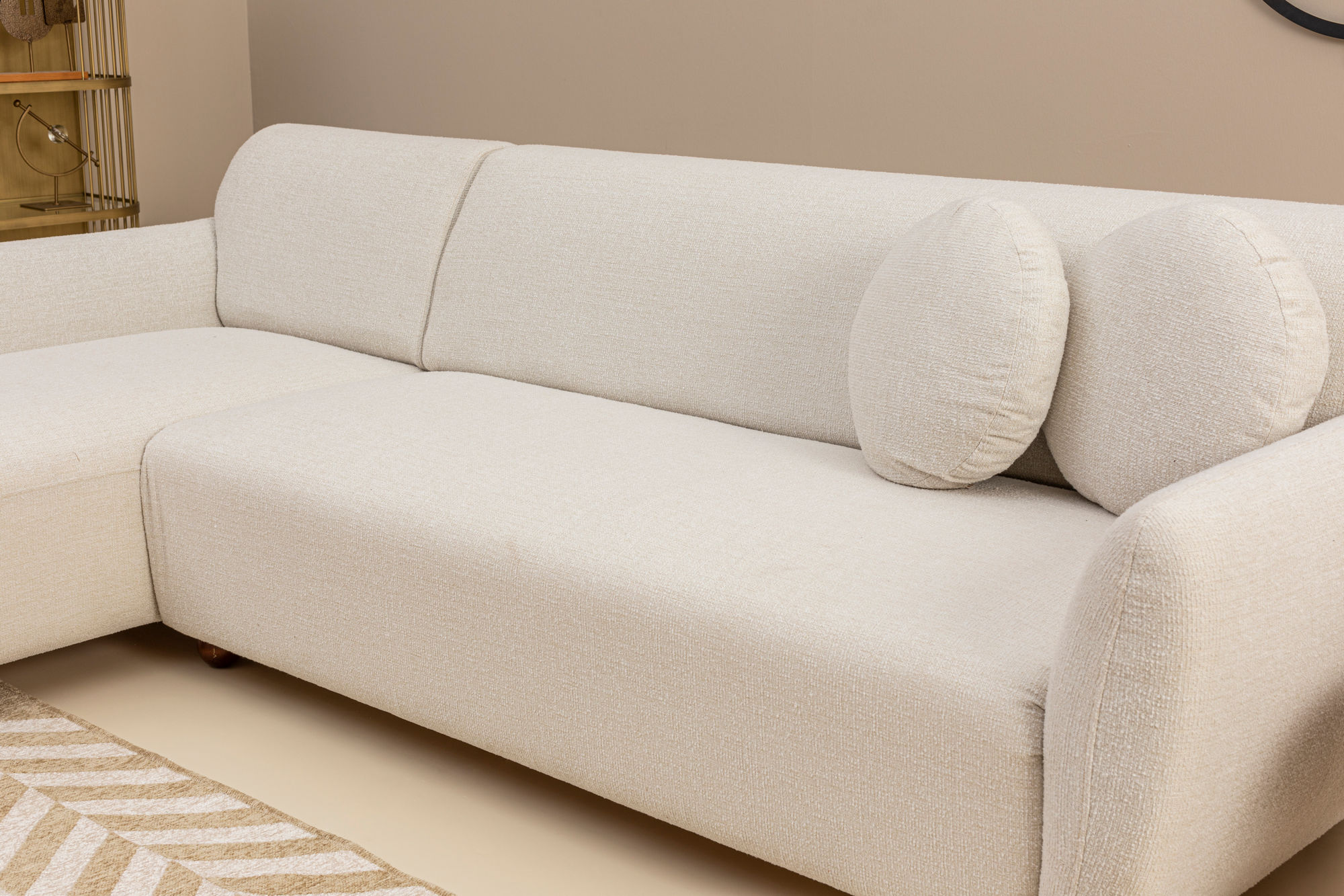 Eddy corner sofa Left White