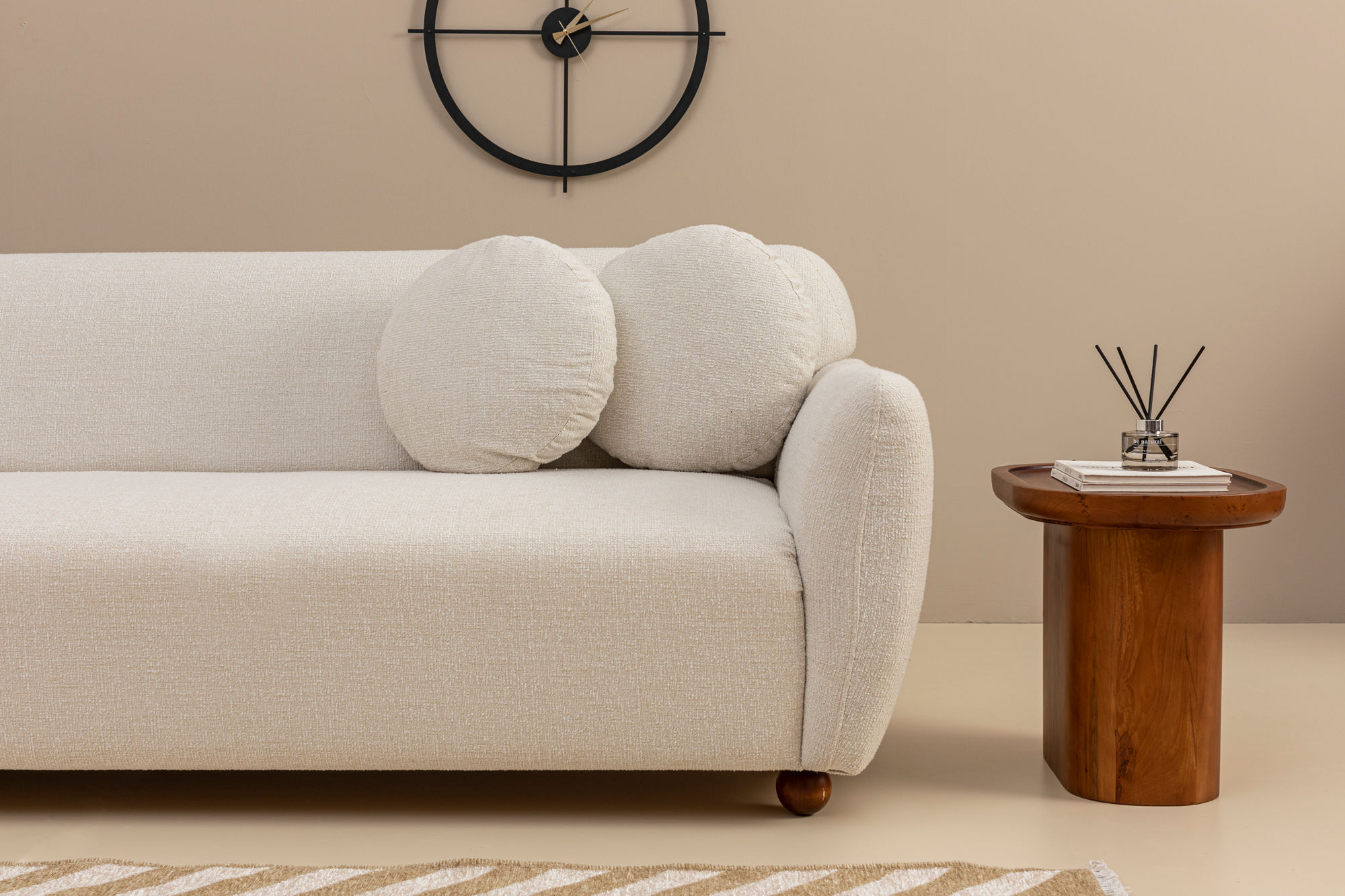 Eddy Ecksofa Links Weiß