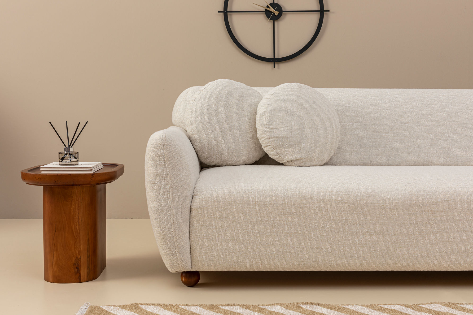 Eddy Corner Sofa Right White