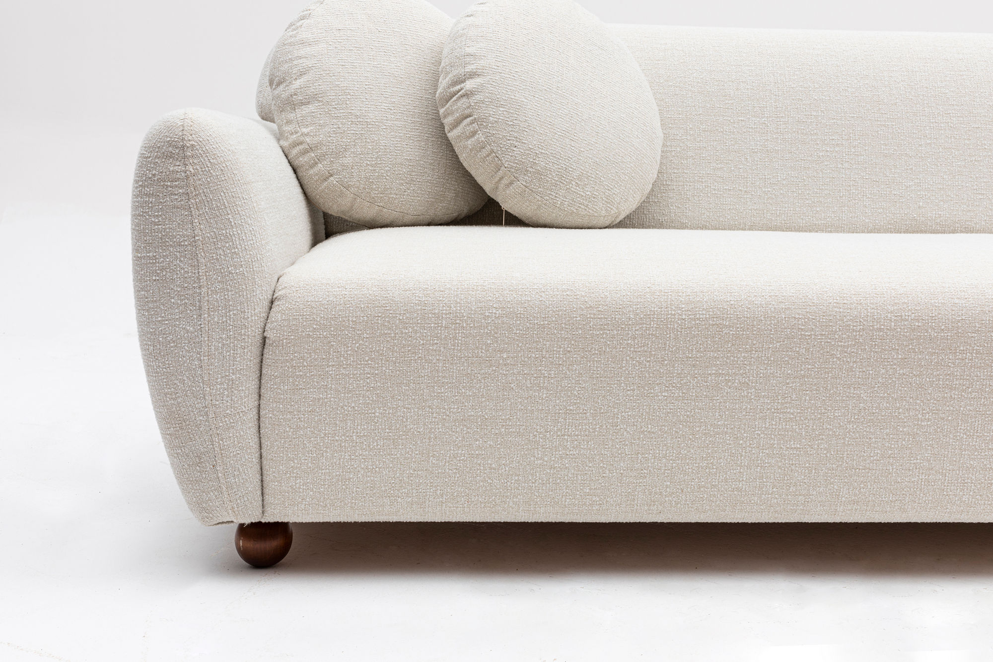 Eddy Corner Sofa Right White