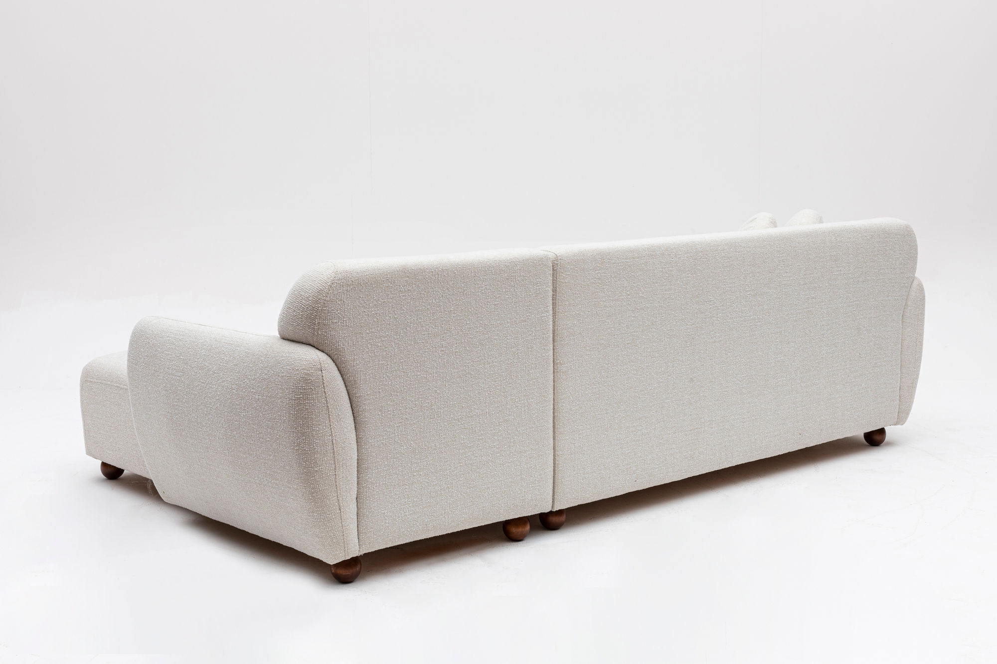 Eddy Corner Sofa Right White