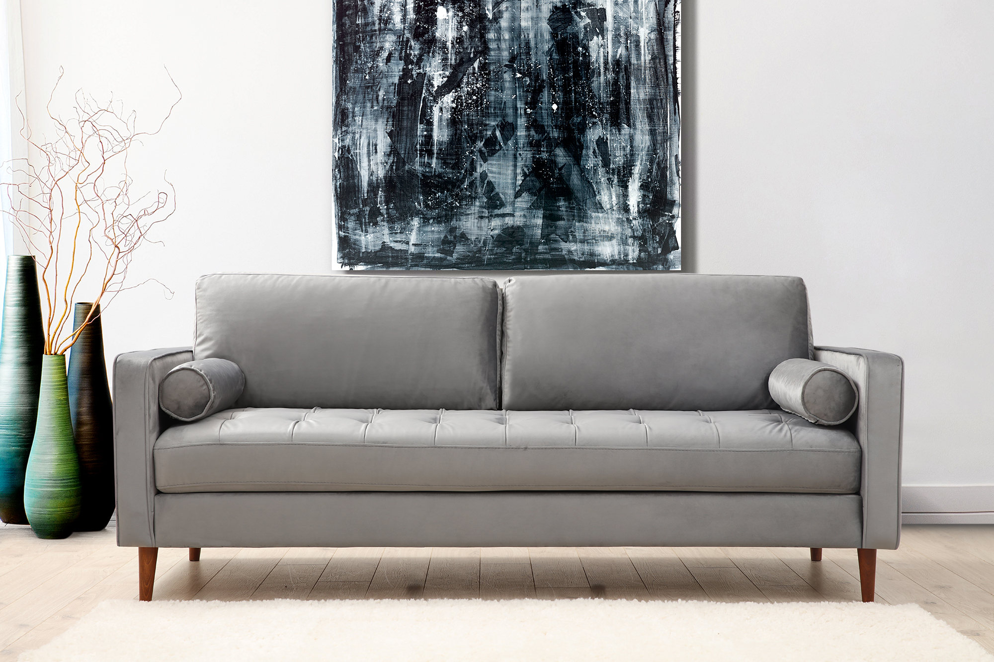 Rome Sofa Light Grey