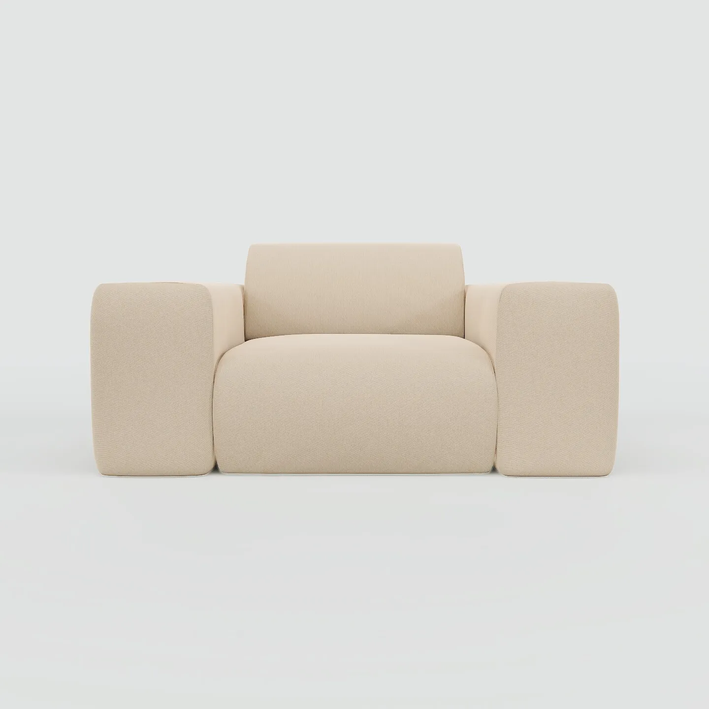 Pyllow Sessel Feingewebe Cremebeige