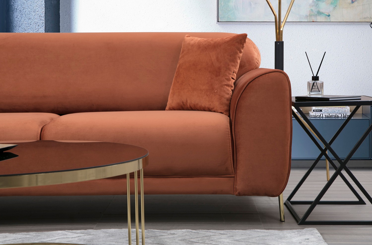 Image Corner Sofa Left Brown