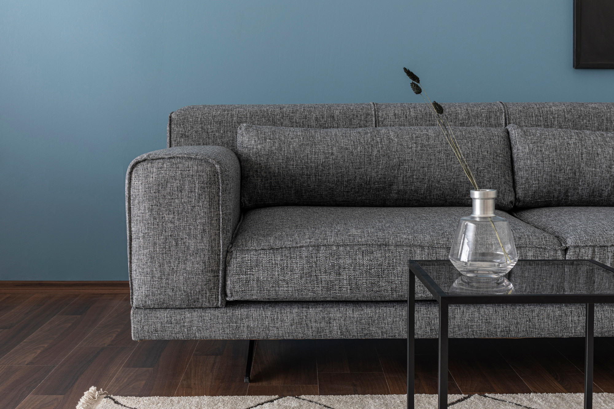 Jivago Ecksofa Rechts Grau