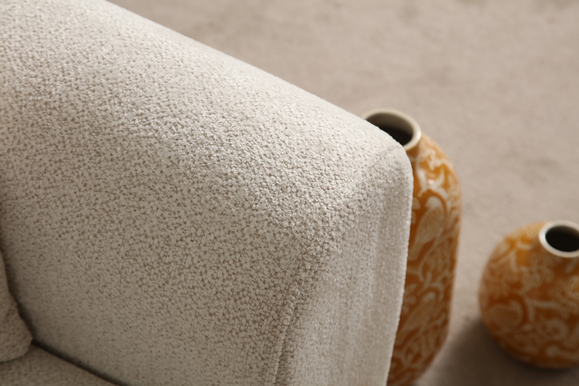 Lyke 3-seater armchair Cream