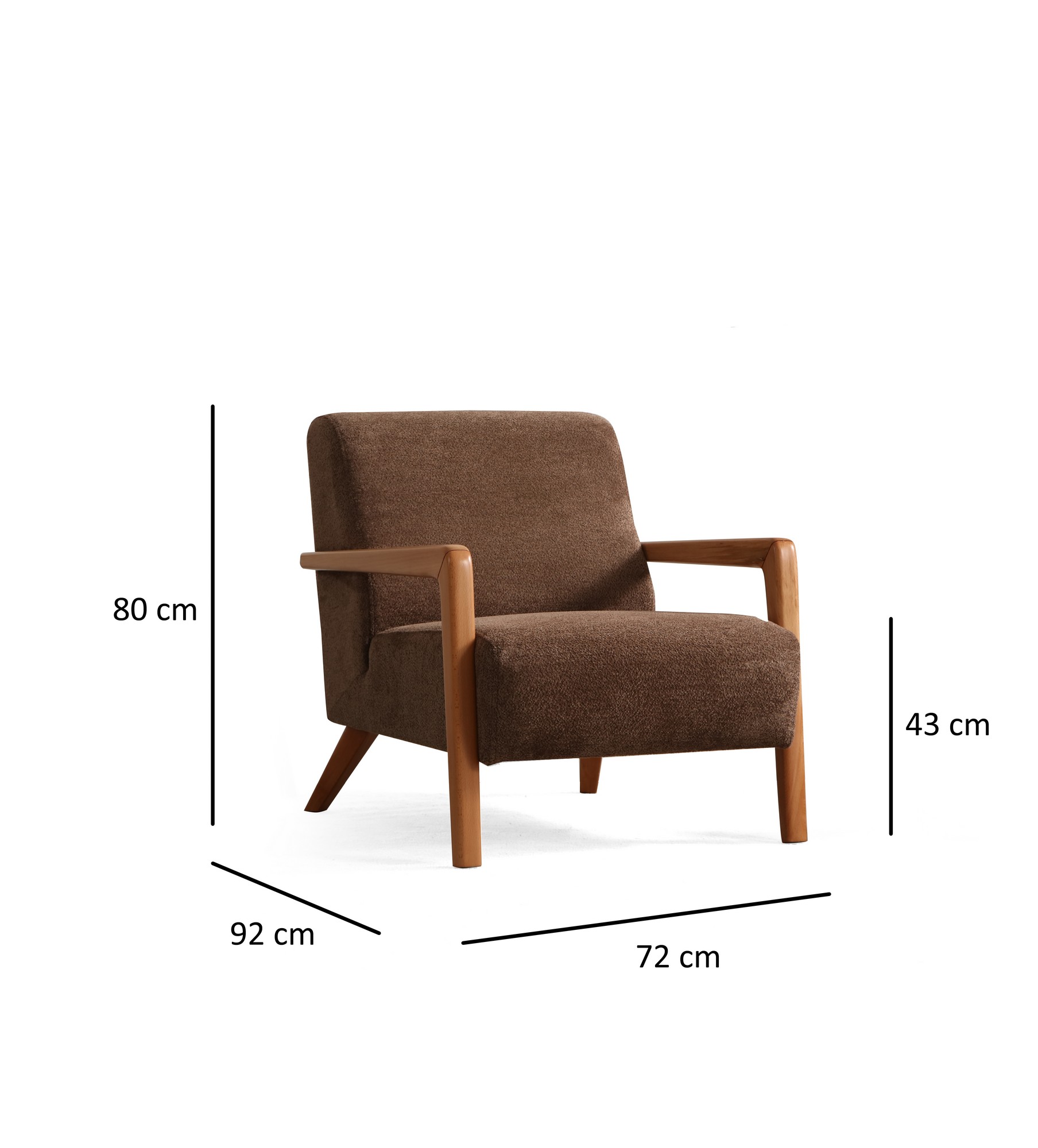 Lyke Armchair Brown