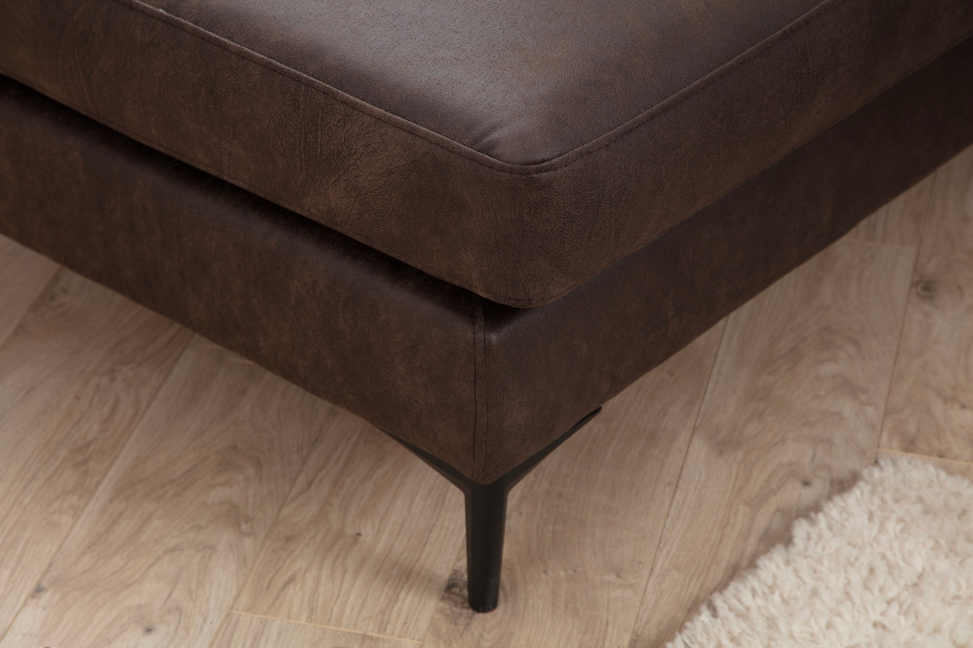 Porto Corner Sofa Brown