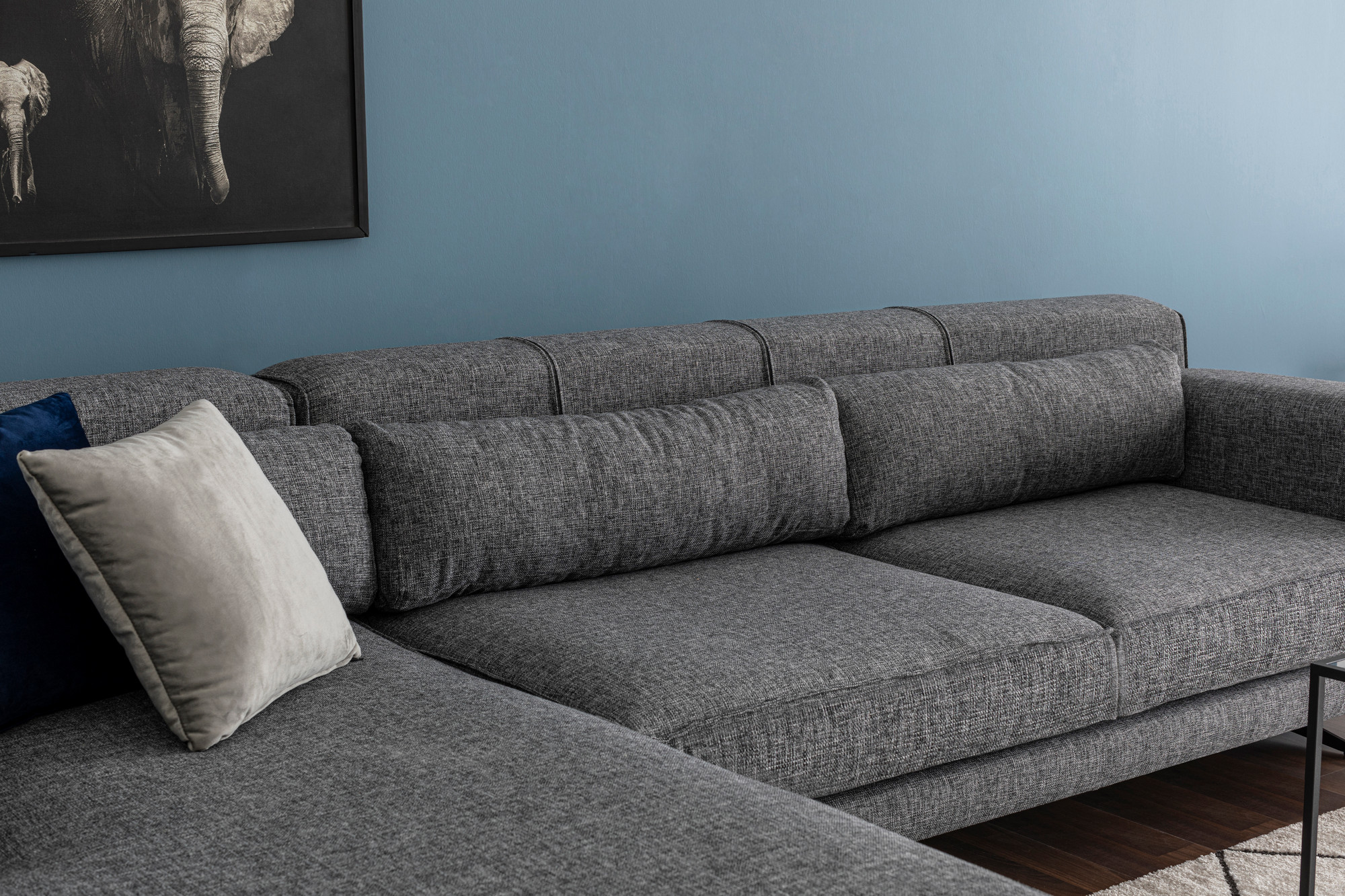 Jivago Ecksofa Links Grau