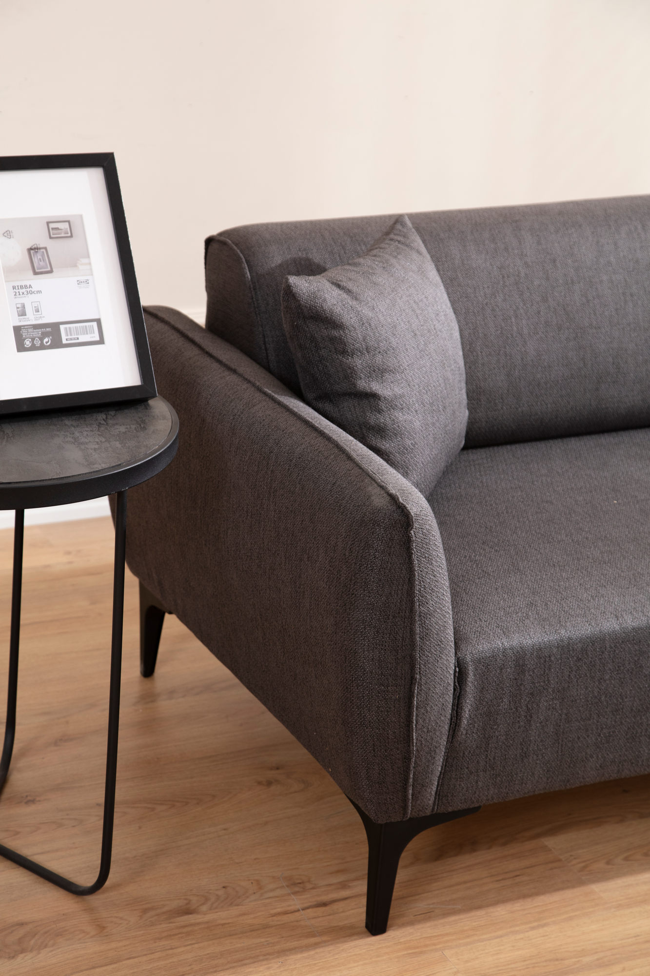 Belissimo 2-seater sofa dark grey