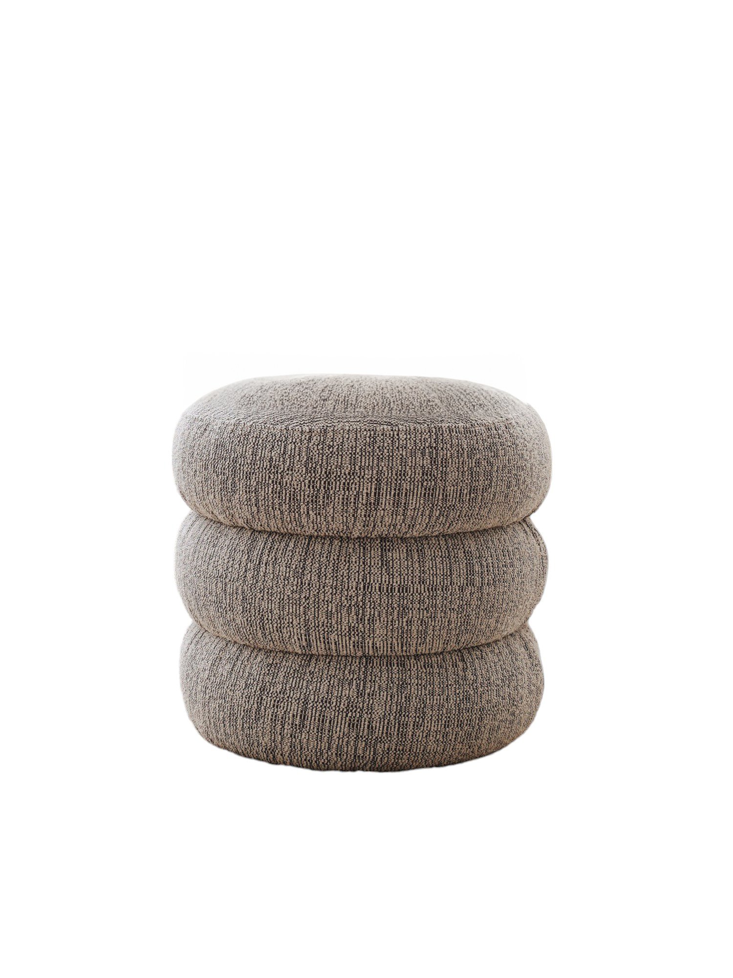 Boum Pouf Teddy Fabric Gray