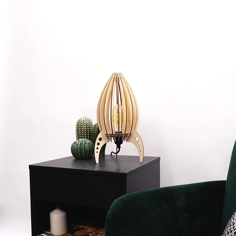 Ariane Baladeuse Tischlampe Holz 19cm