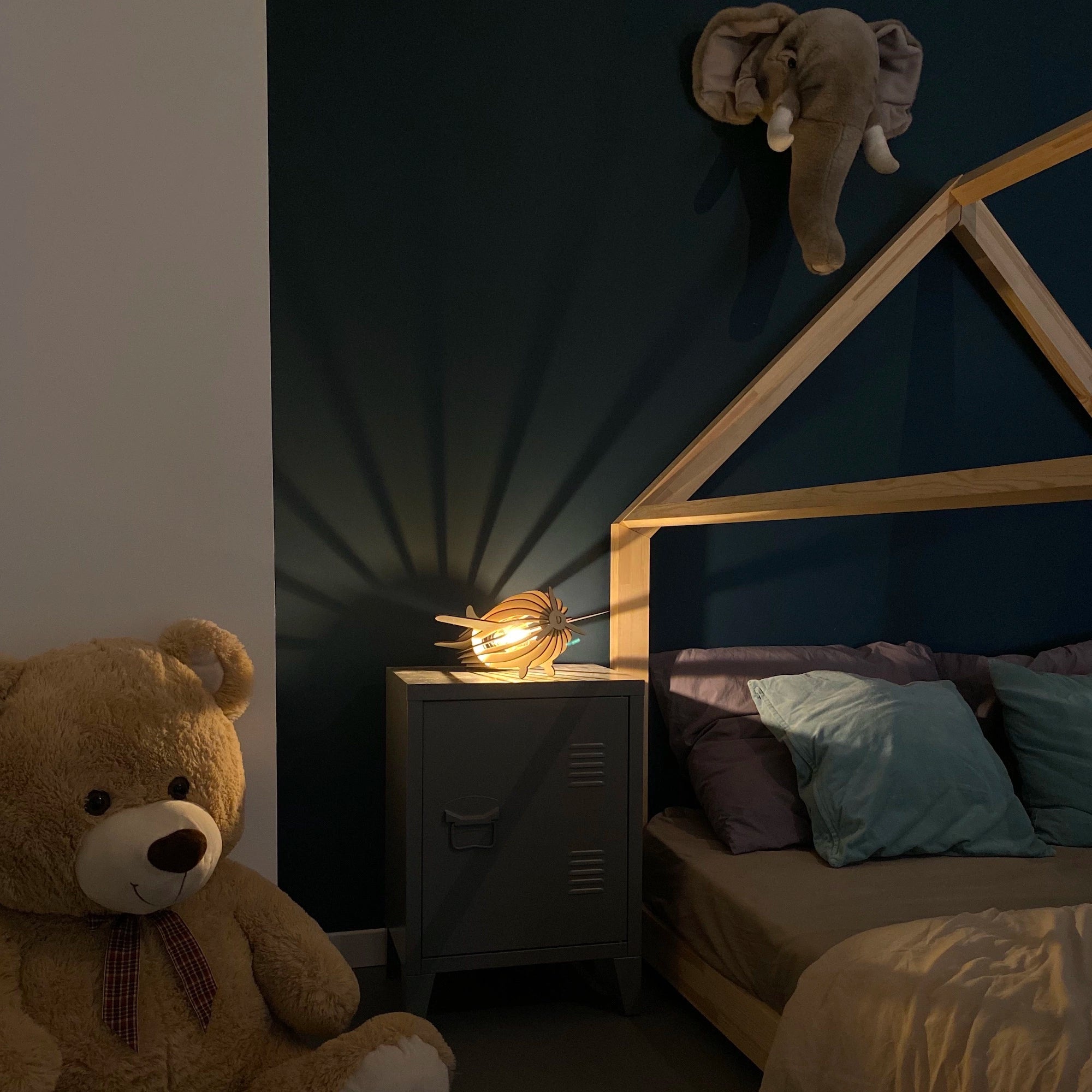 Antoine Baladeuse Desk lamp Airplane Wood