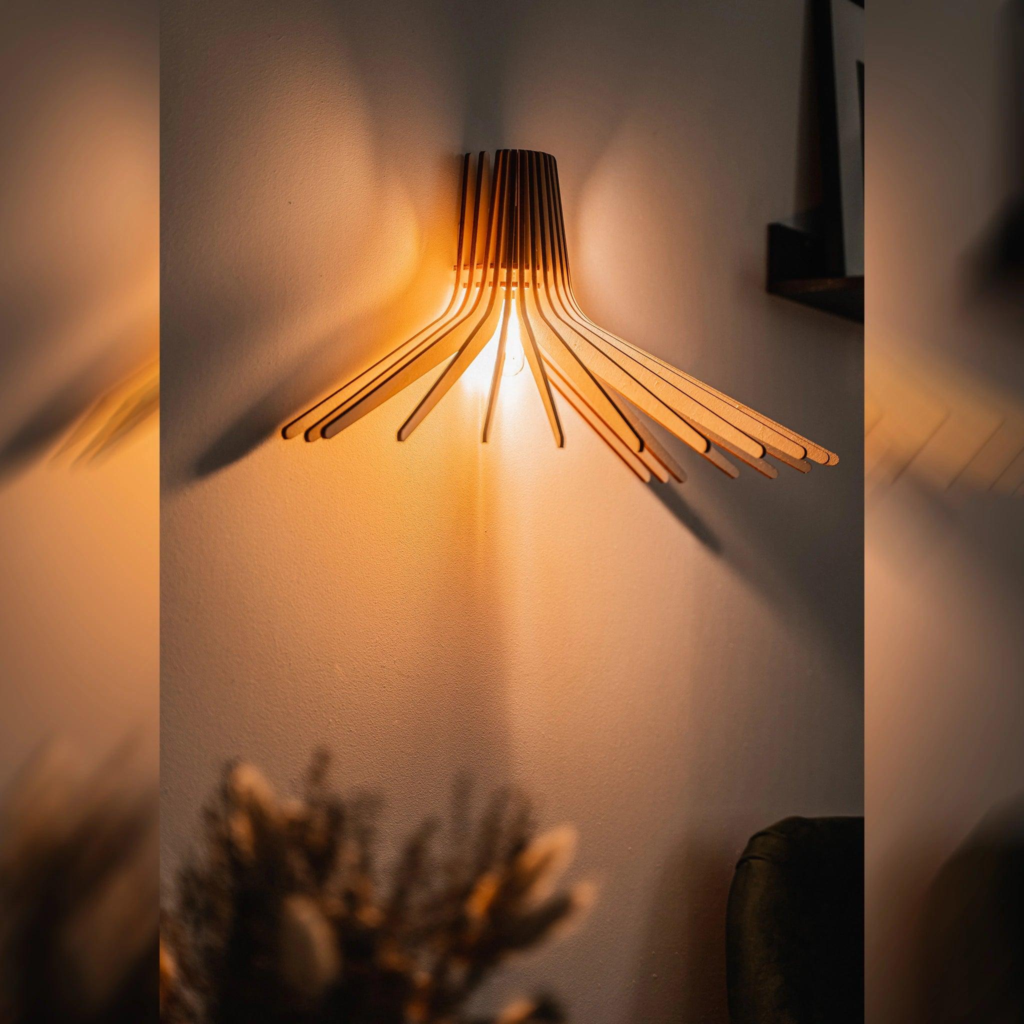 Azure wall lamp wood