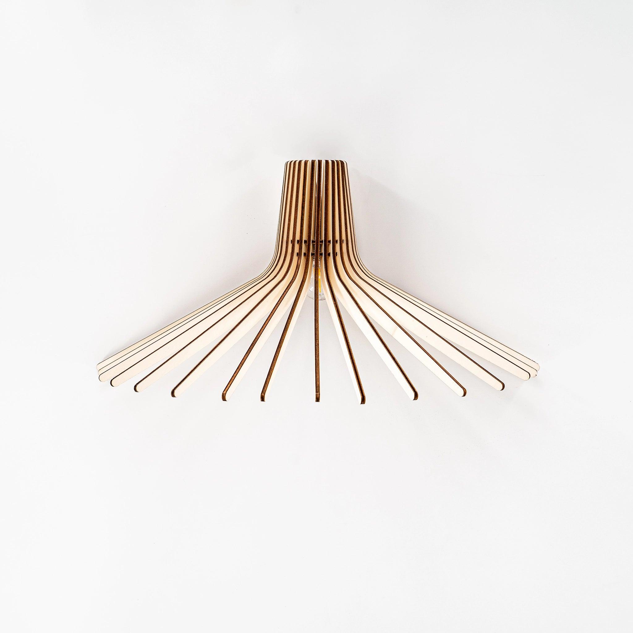 Azur Wandlampe Holz