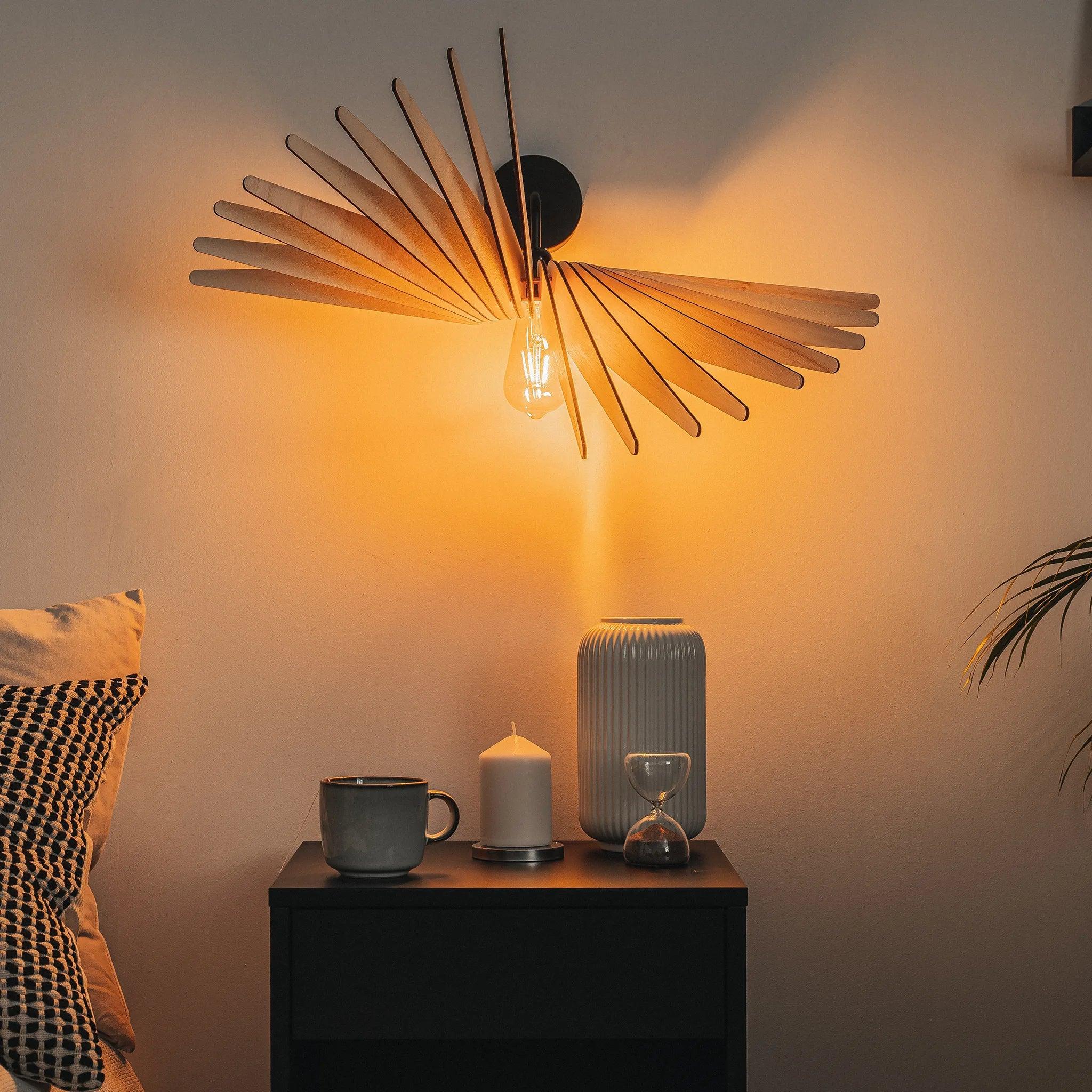 Albatros Wandlampe Holz