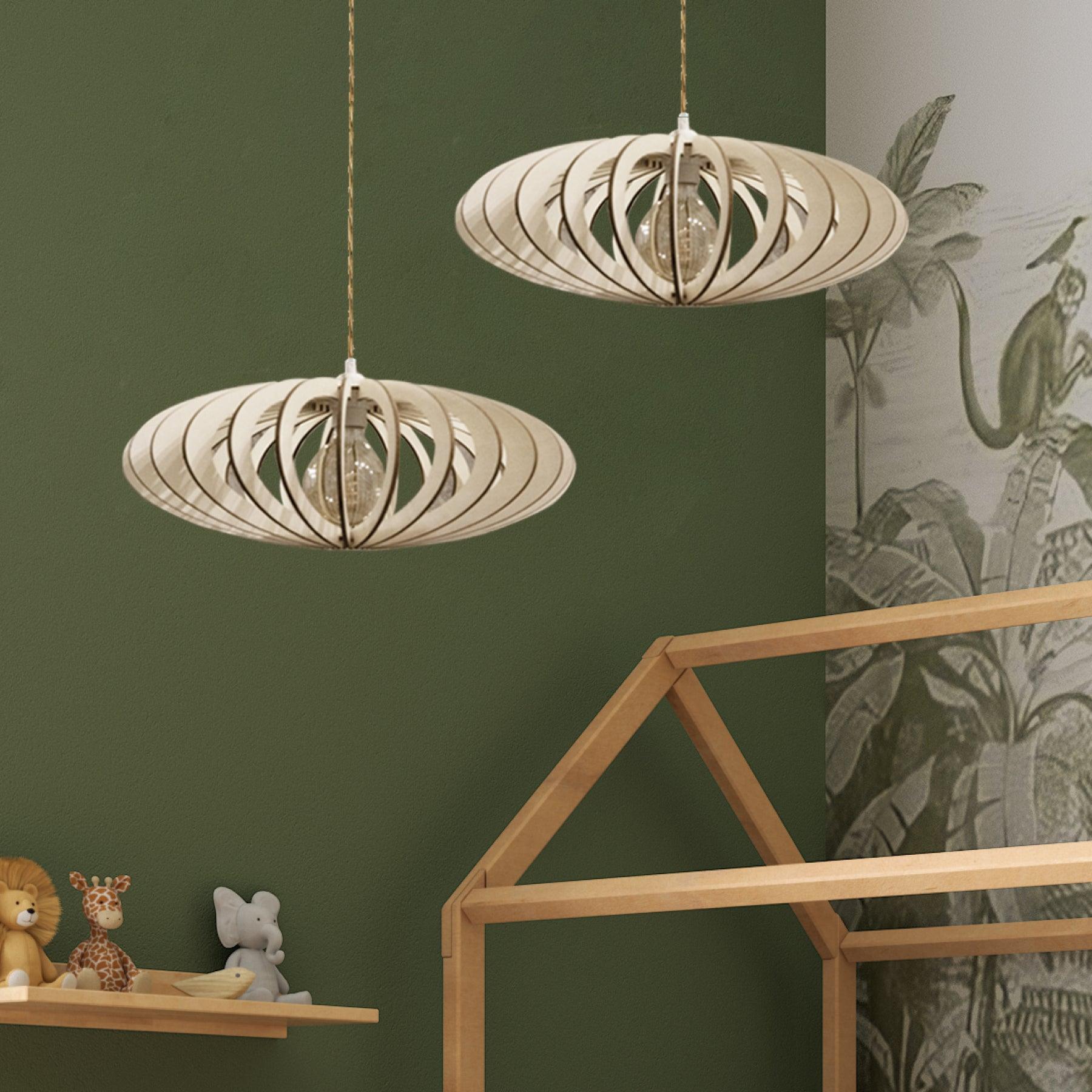 Mini NEO Pendant Lamp Wood 50cm