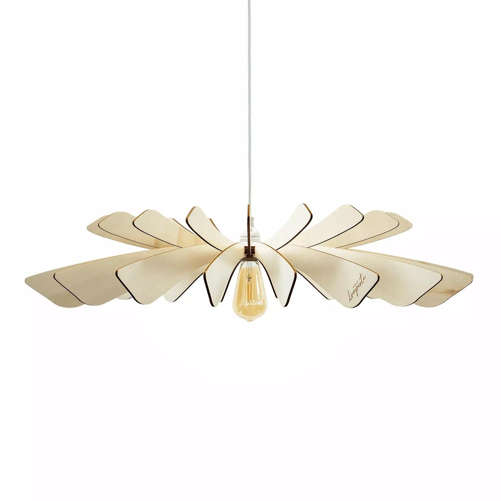 Aurora Pendant Light Wood 100cm