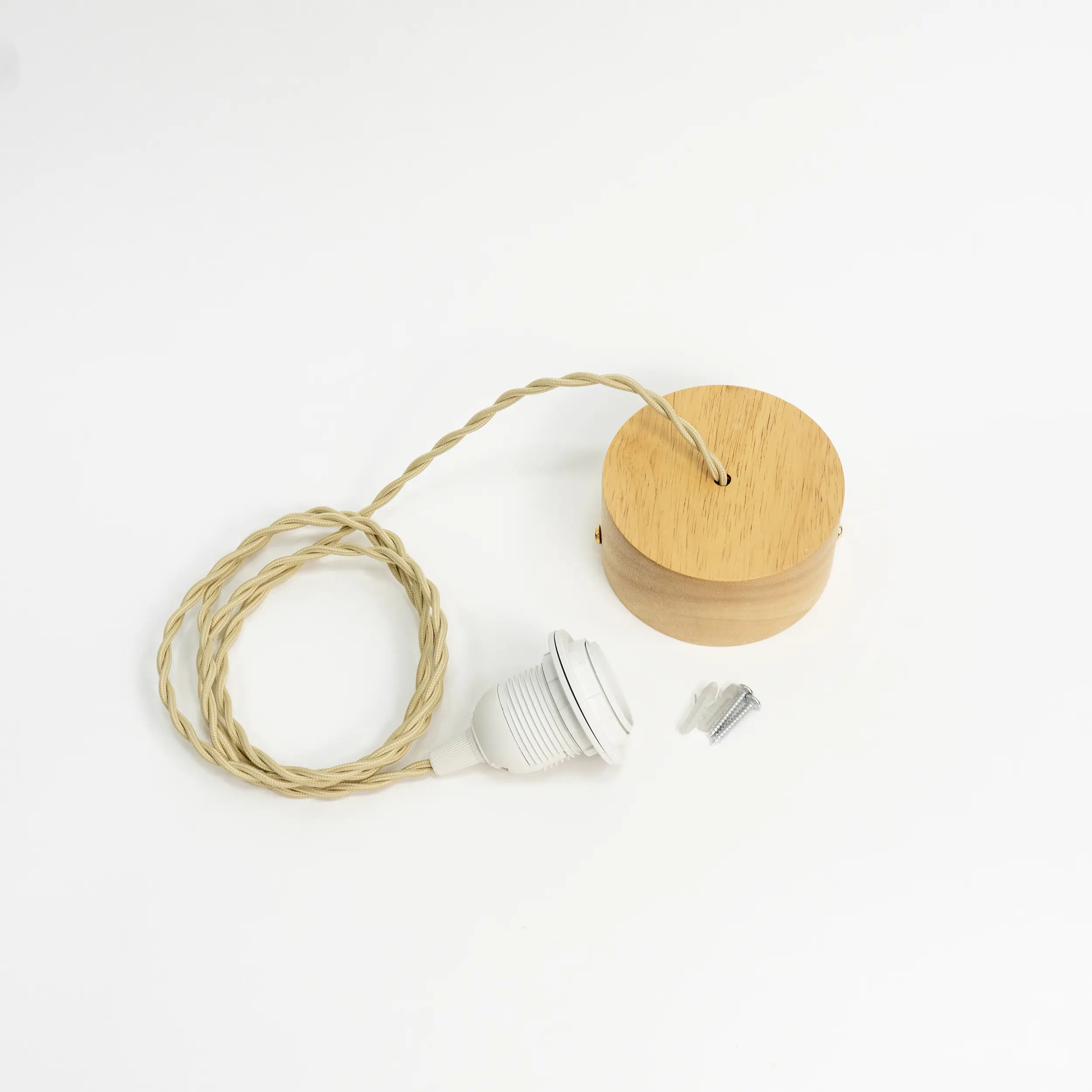 Atlas Pendant Lamp Wood 35cm