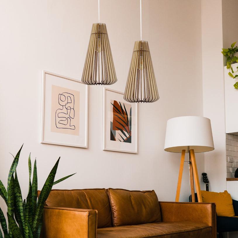 Andromède Lampada a sospensione Legno 27cm