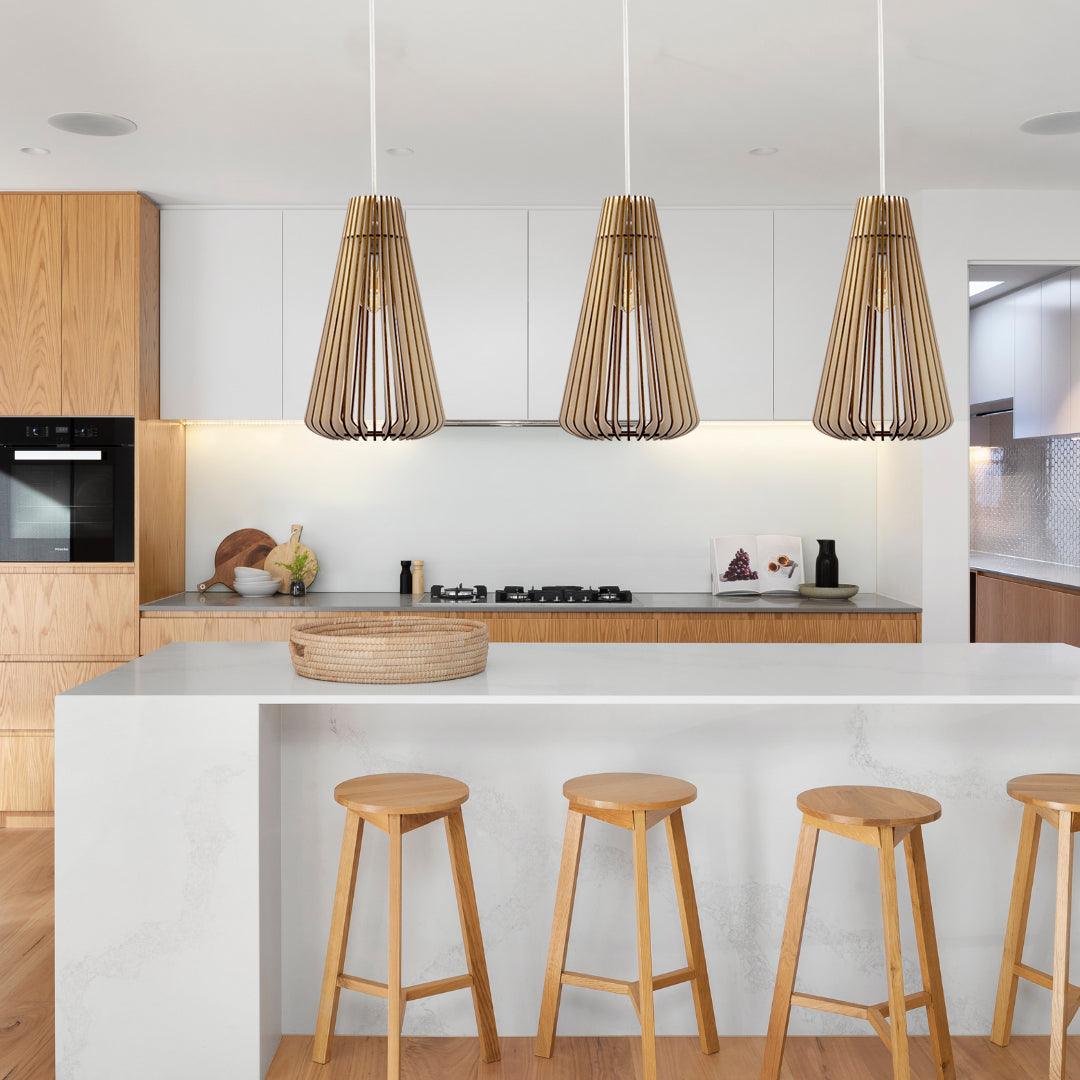 Andromeda Pendant Lamp Wood 27cm