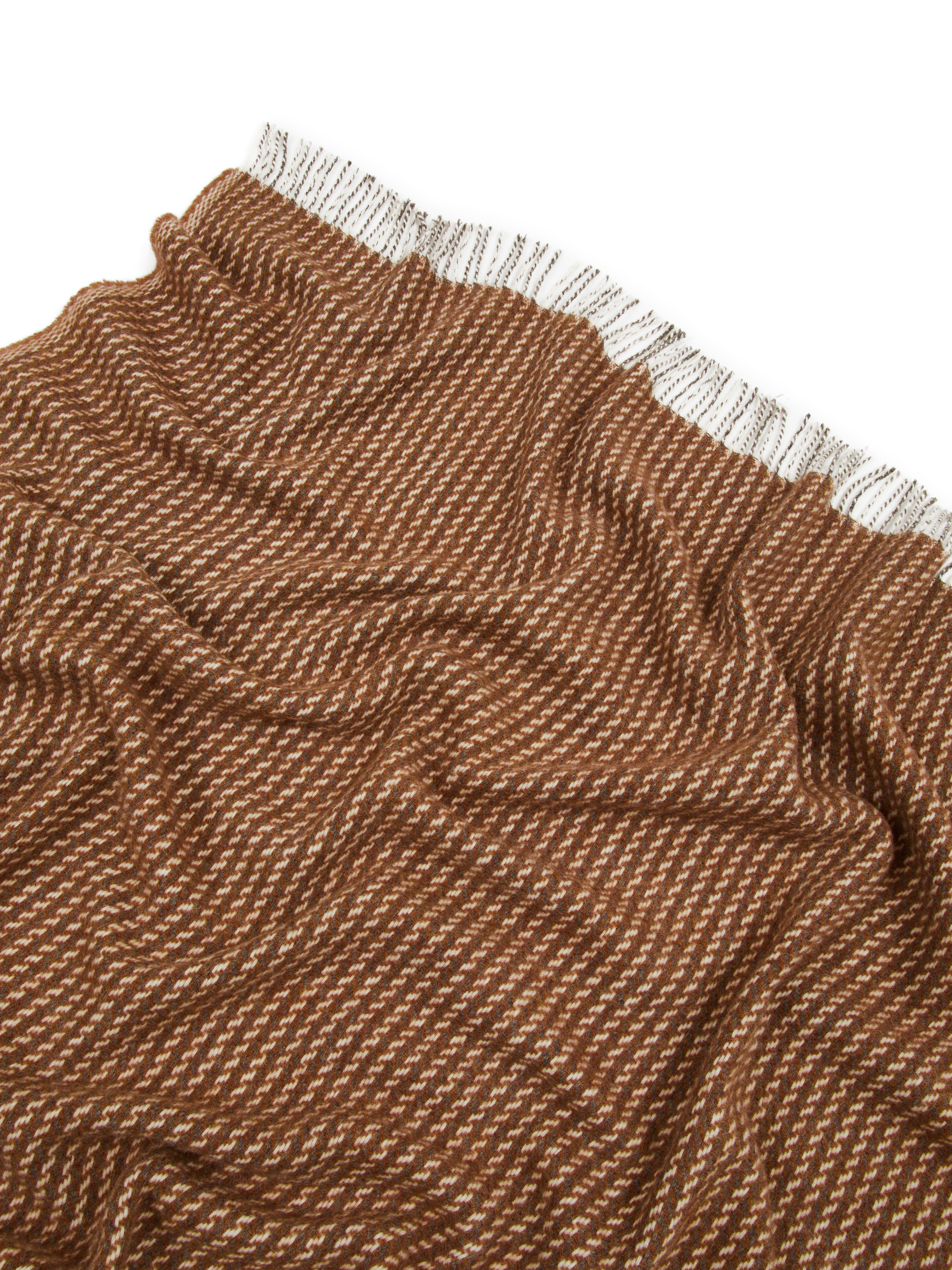 Adamo Blanket 100% Virgin Wool Bronze Melange