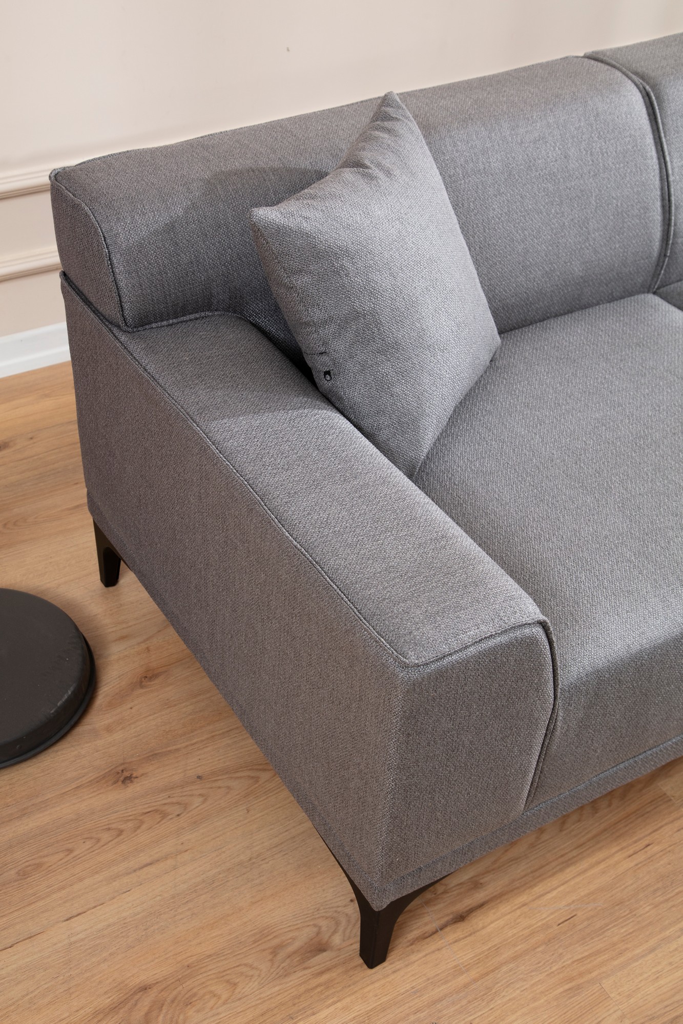 Petra L Corner Sofa Light Grey