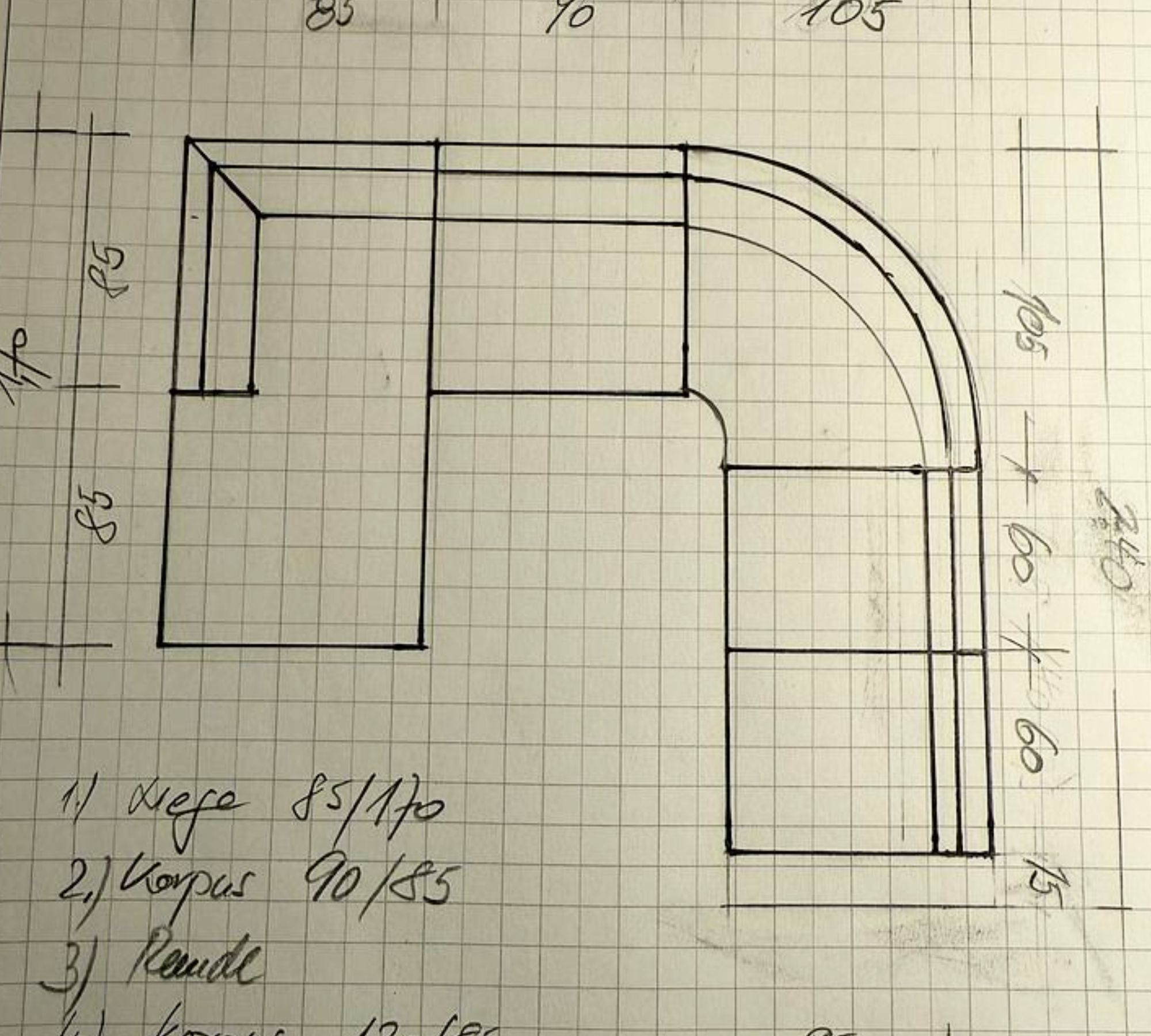 Modulares Ecksofa Leder Grün 